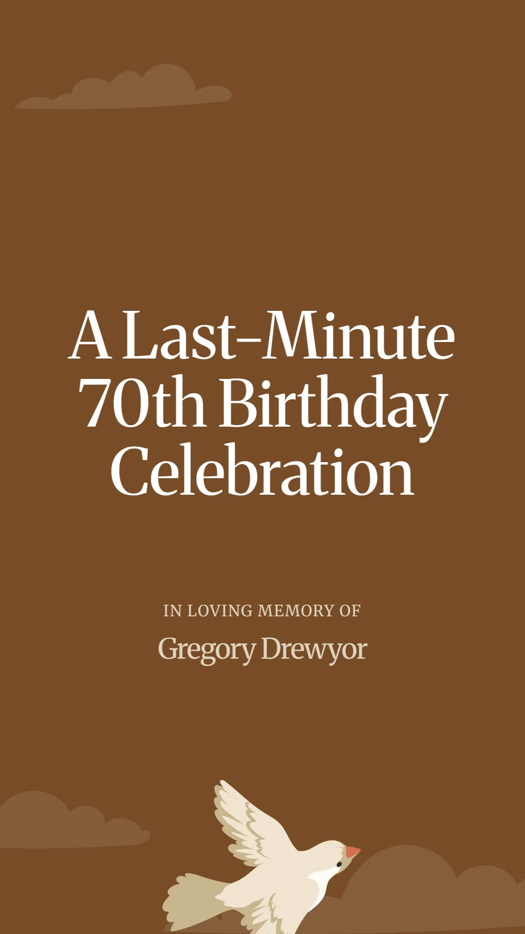 A Last-Minute 70th Birthday Celebration