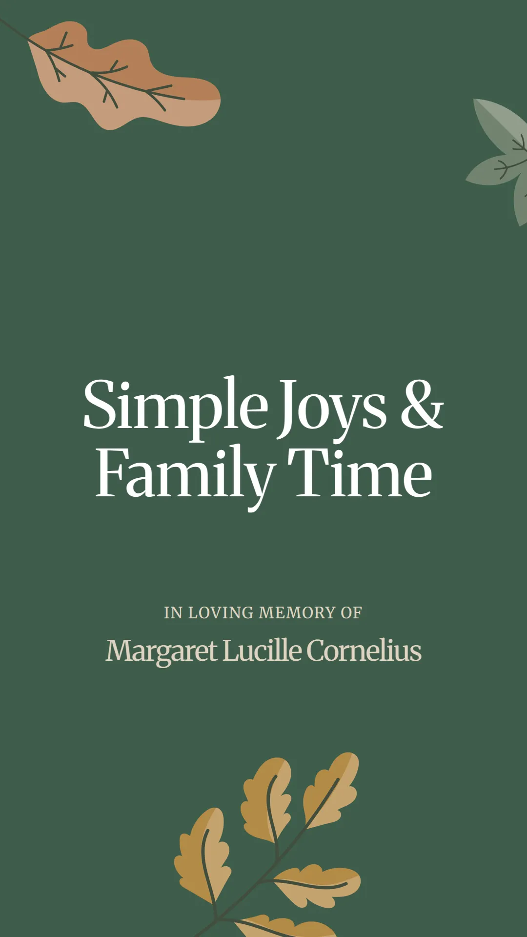 Simple Joys and Family Time