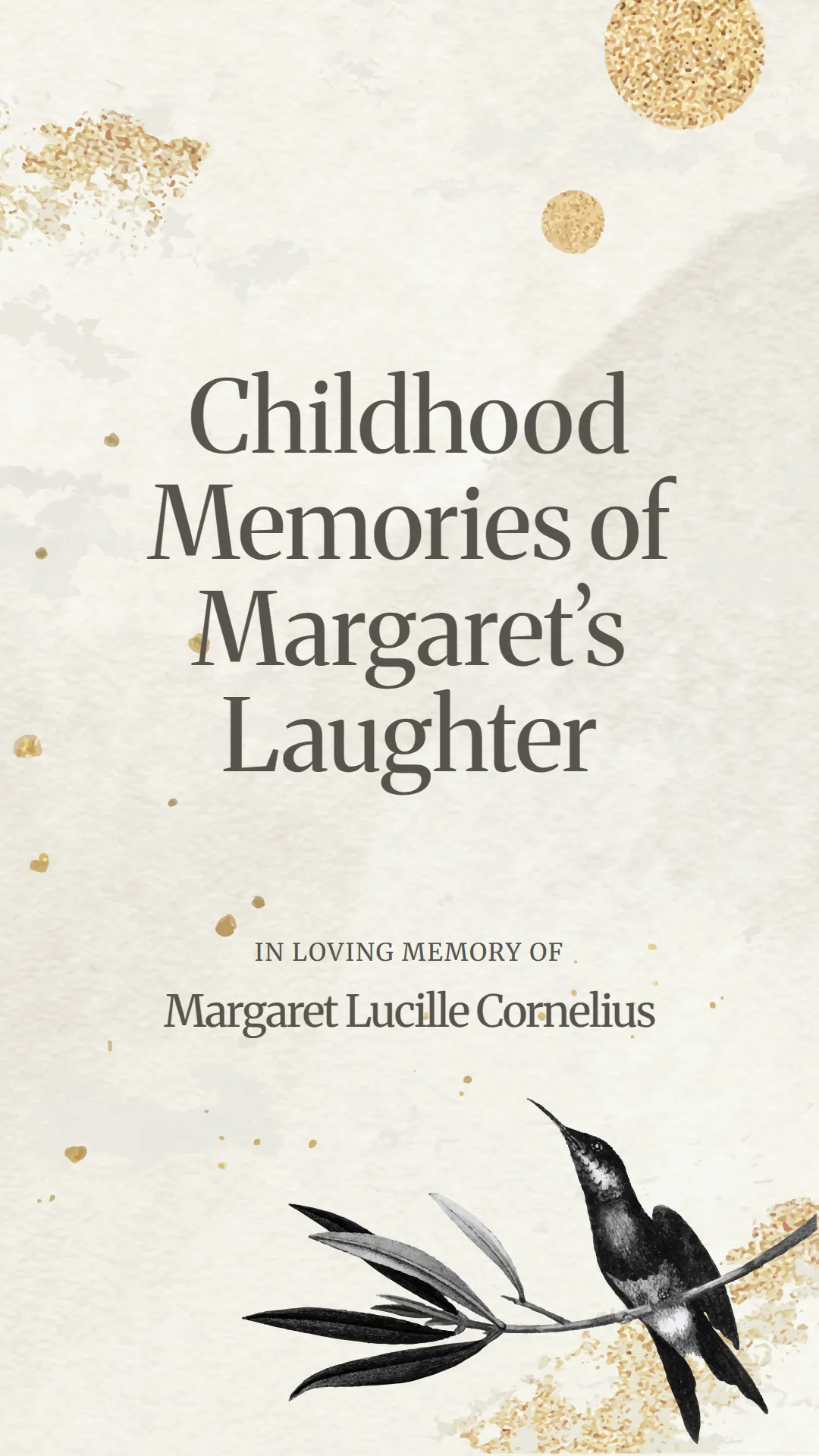 Childhood Memories of Margaret’s Laughter