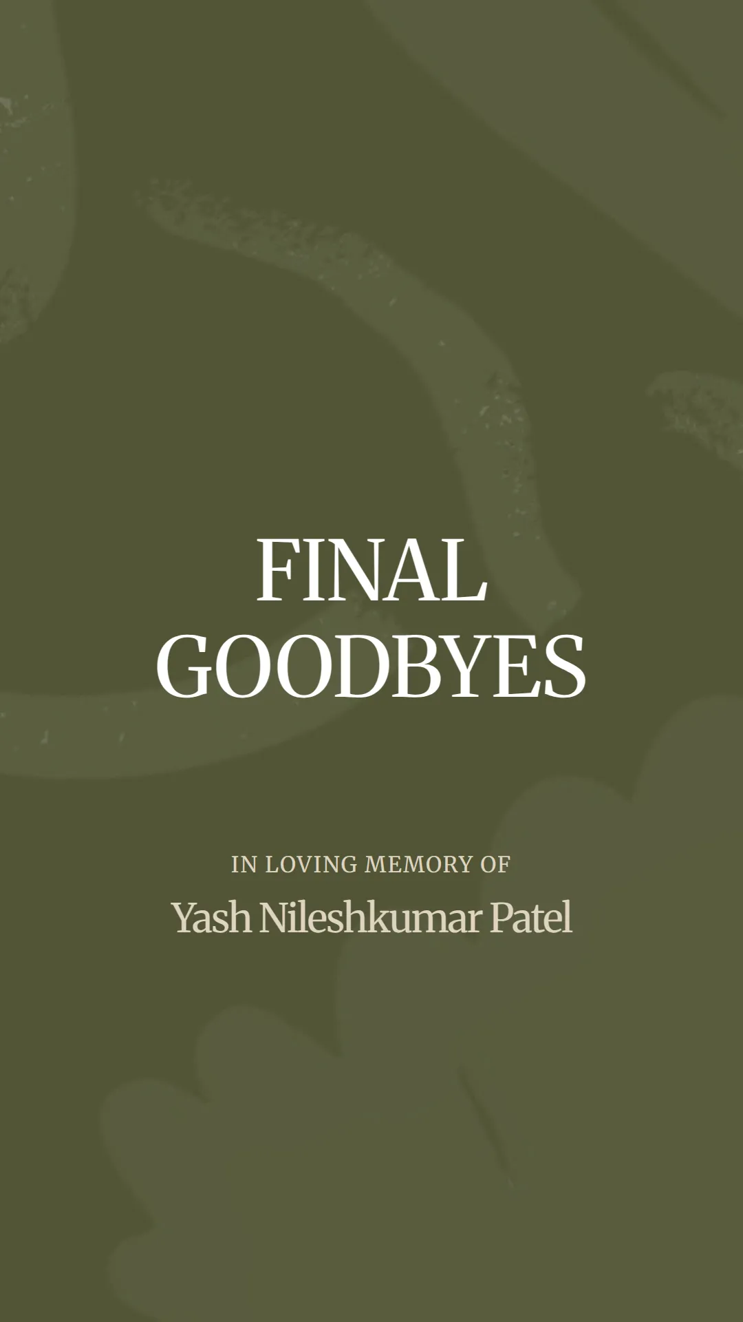 A Heartfelt Farewell to Yash Patel