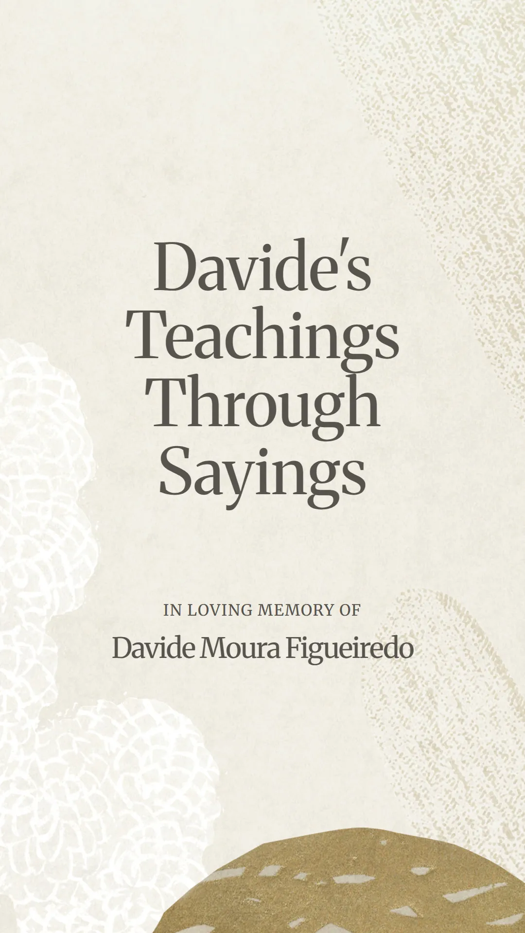 Davide's Teachings Through Sayings