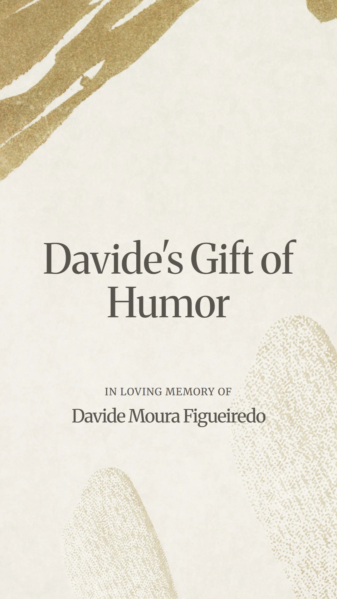 Davide's Gift of Humor