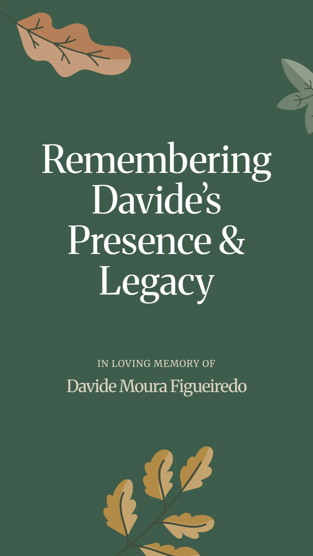 Remembering Davide’s Presence and Legacy