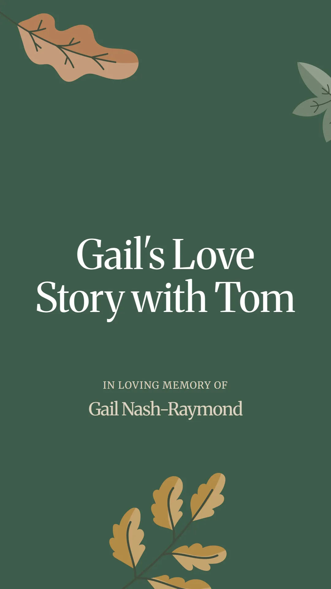 Gail's Love Story with Tom