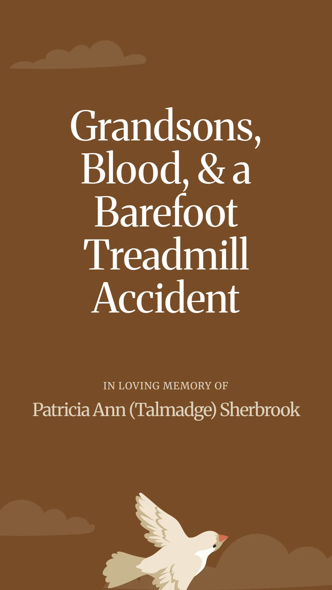 Grandsons, Blood, and a Barefoot Treadmill Accident