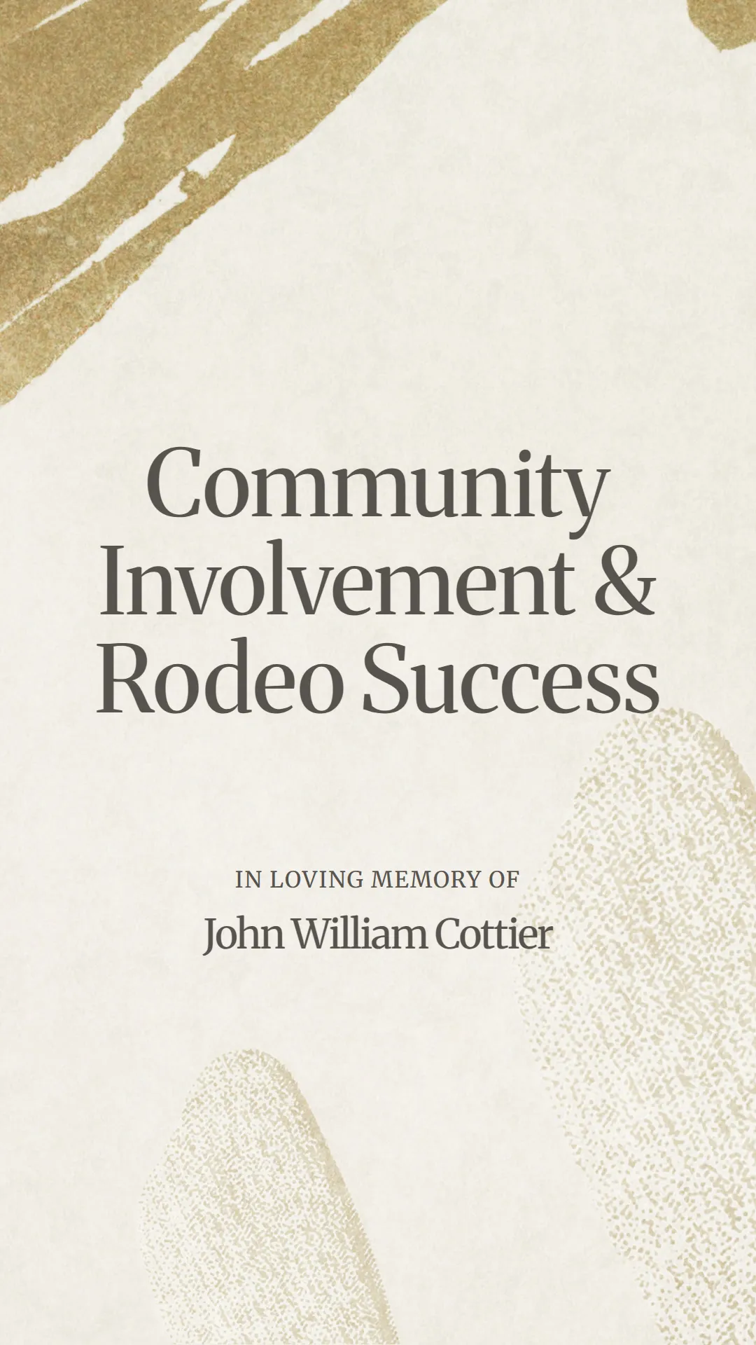 Community Involvement and Rodeo Success