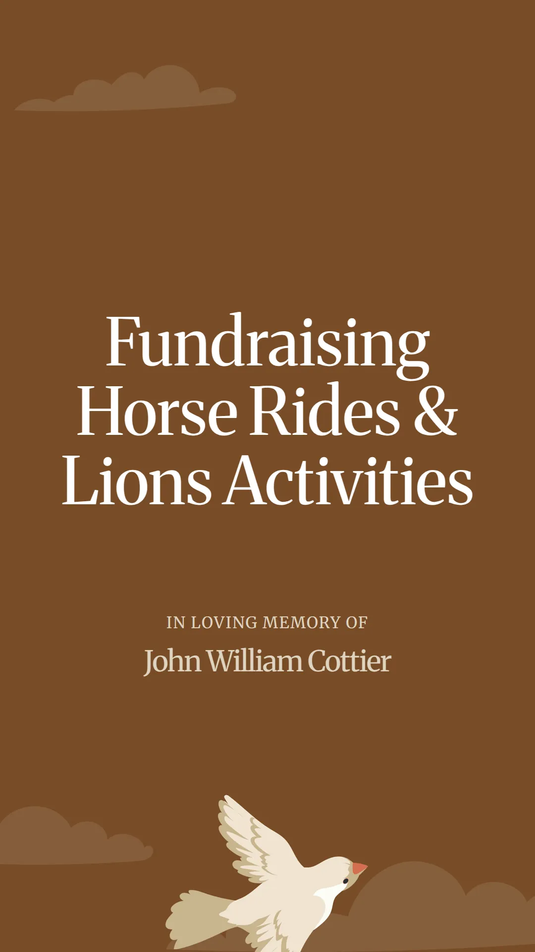 Fundraising Horse Rides and Lions Activities