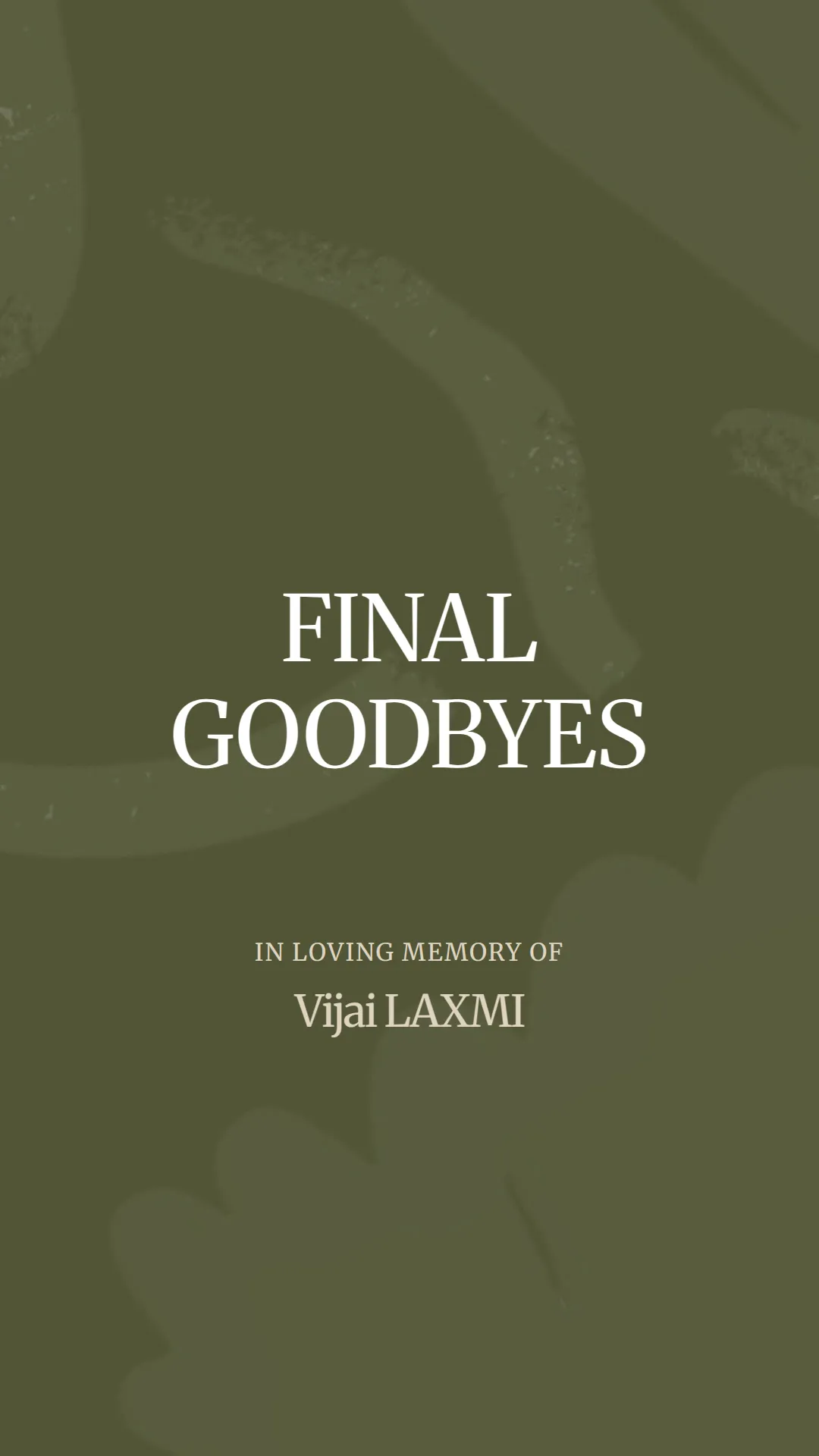 A Heartfelt Farewell to Vijai LAXMI