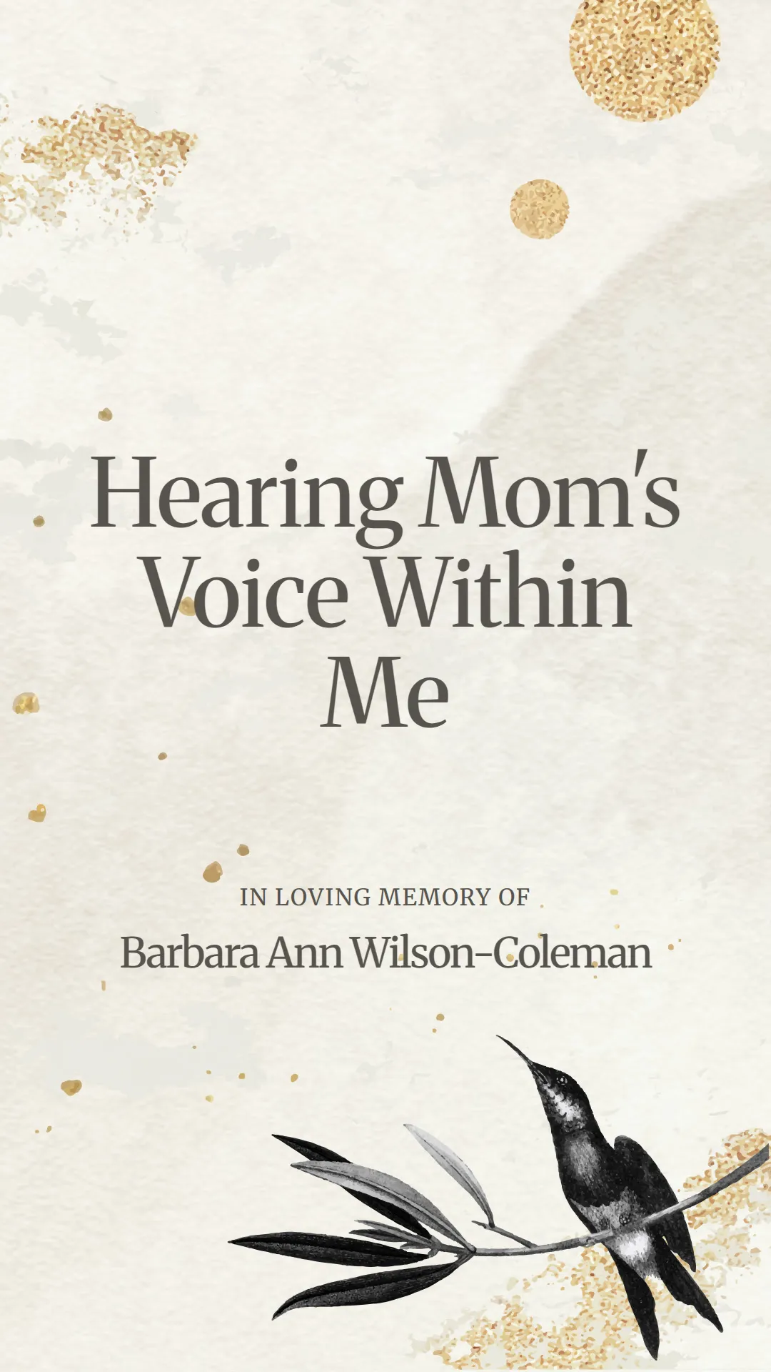 Hearing Mom's Voice Within Me