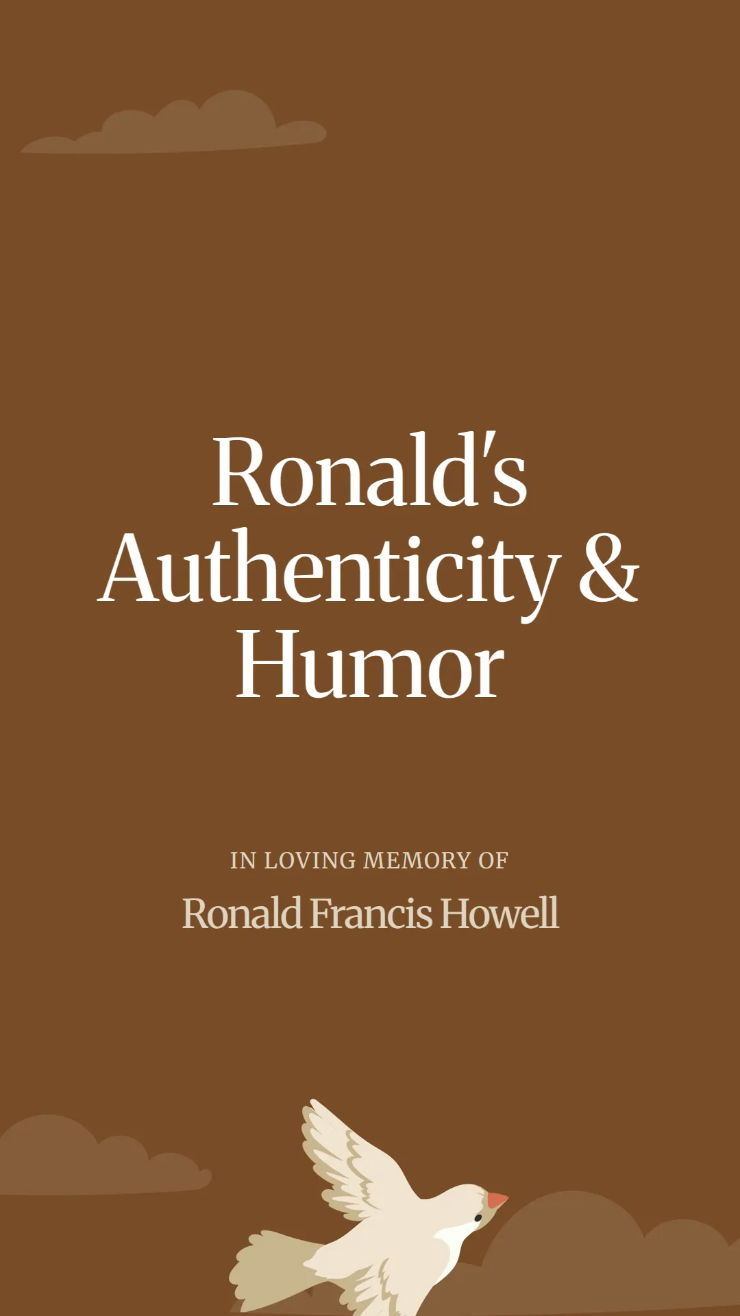 Ronald's Authenticity and Humor
