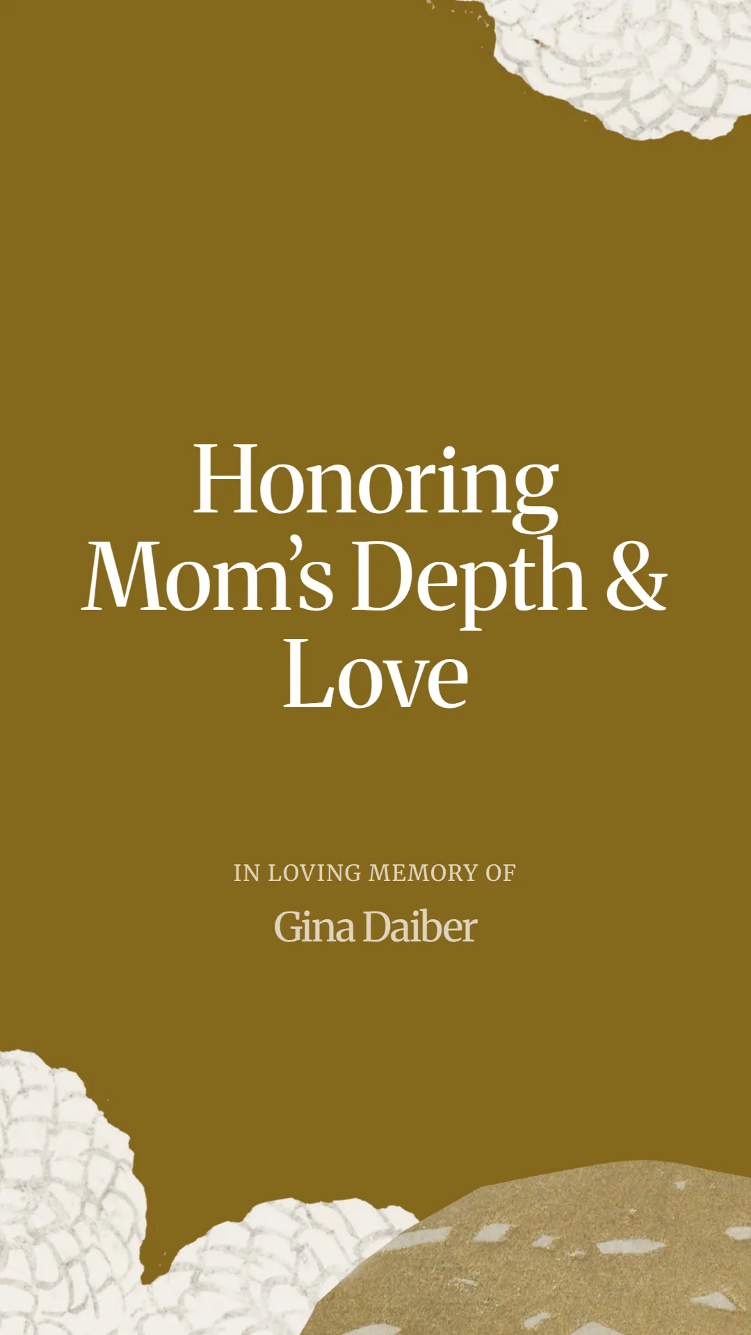Honoring Mom’s Depth and Love