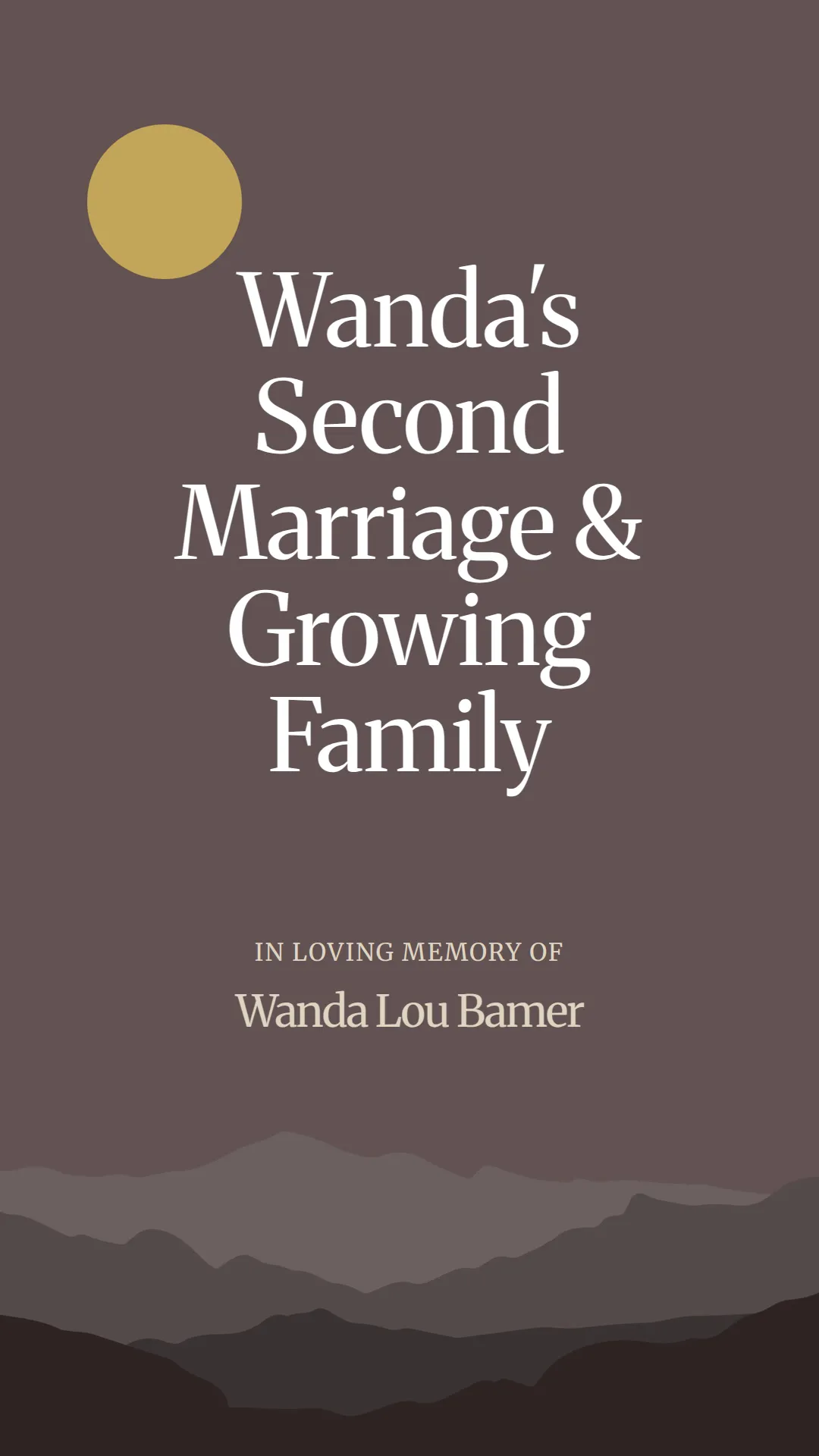 Wanda's Second Marriage and Growing Family