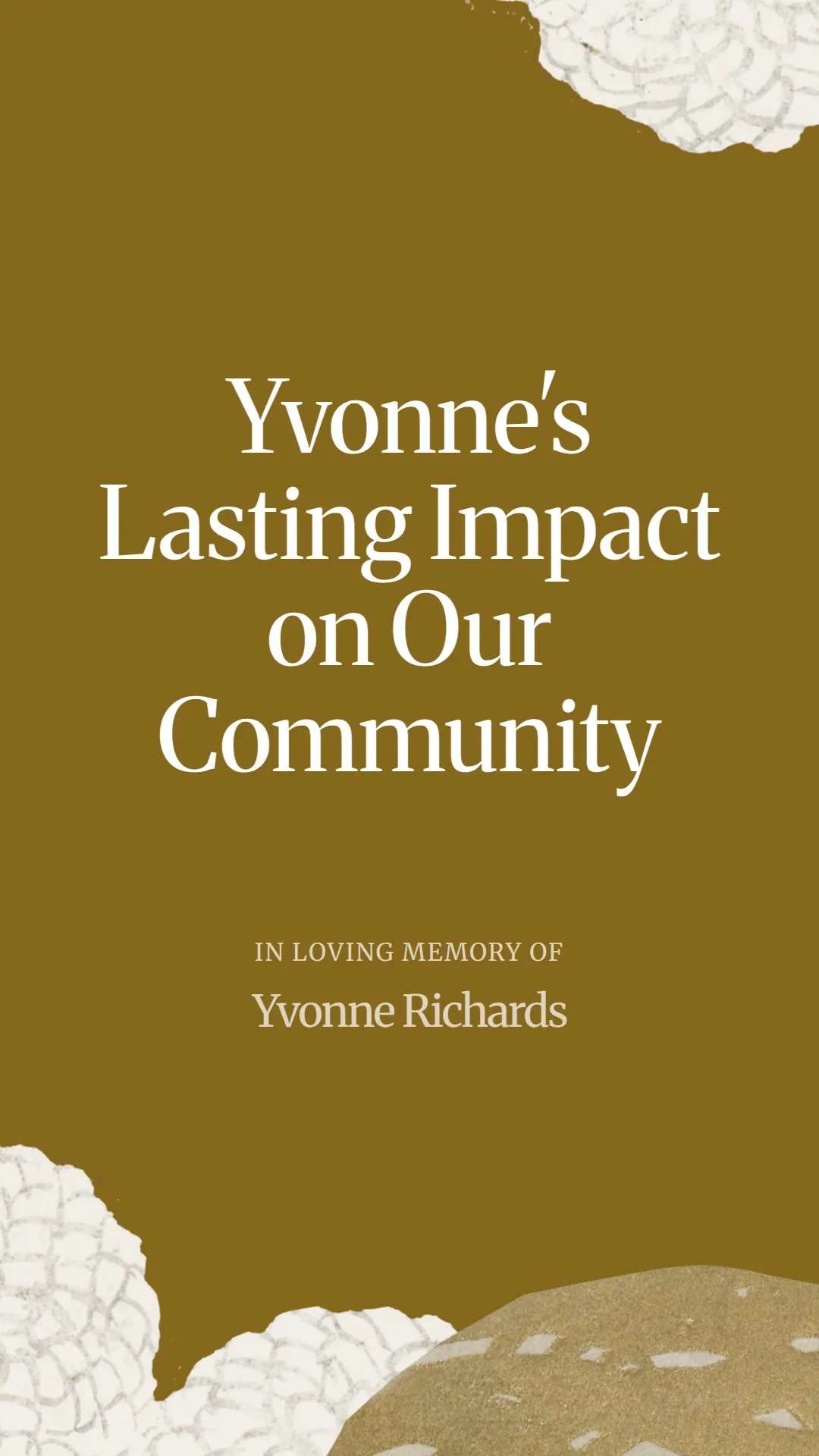 Yvonne's Lasting Impact on Our Community