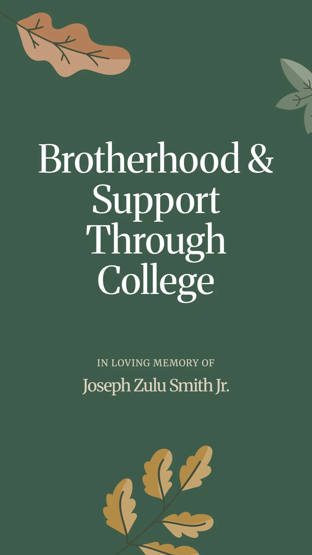 Brotherhood and Support Through College