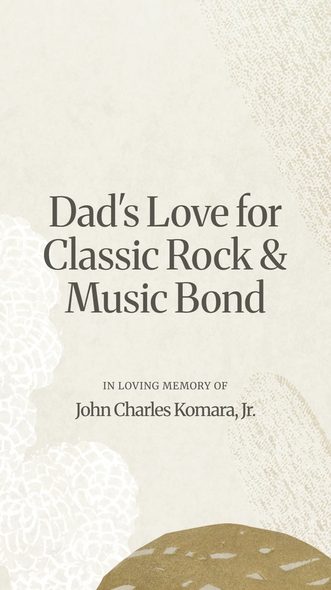 Dad's Love for Classic Rock and Music Bond