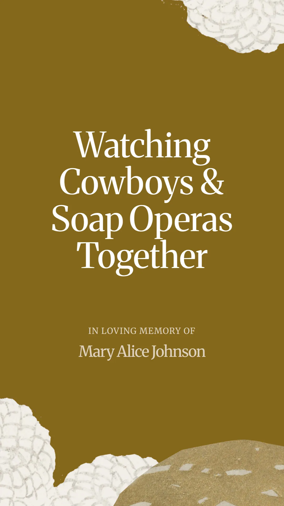 Watching Cowboys and Soap Operas Together