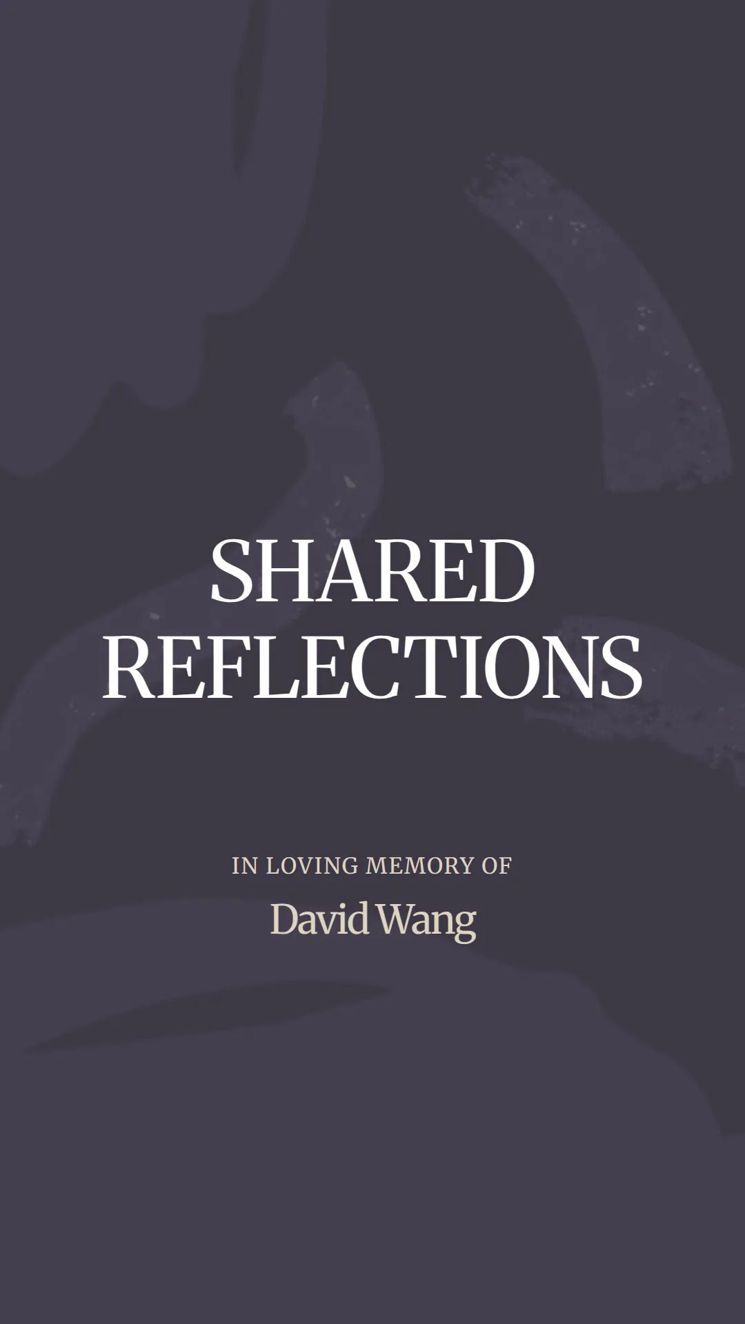 Celebrating the Life of David Wang