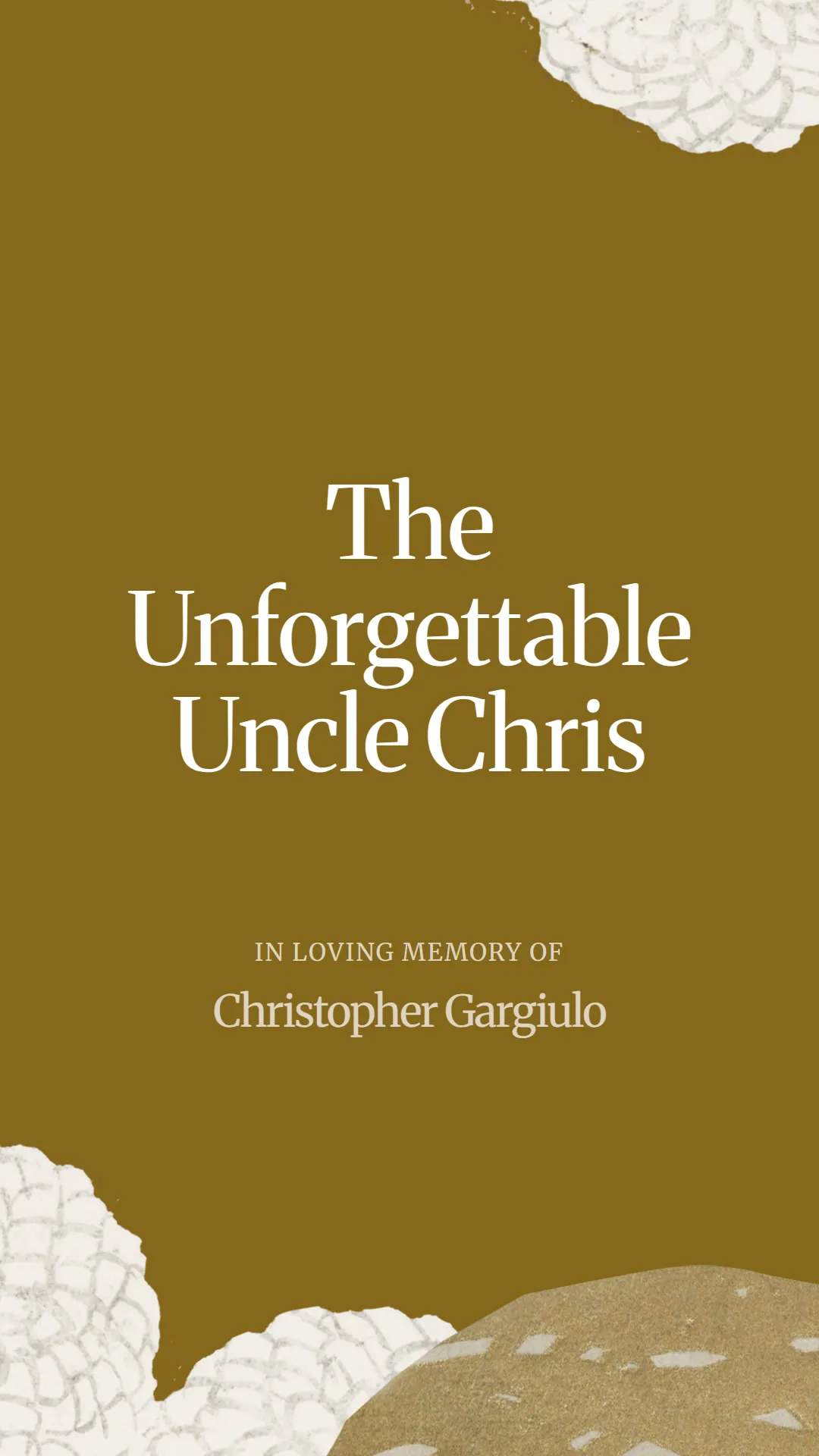 The Unforgettable Uncle Chris