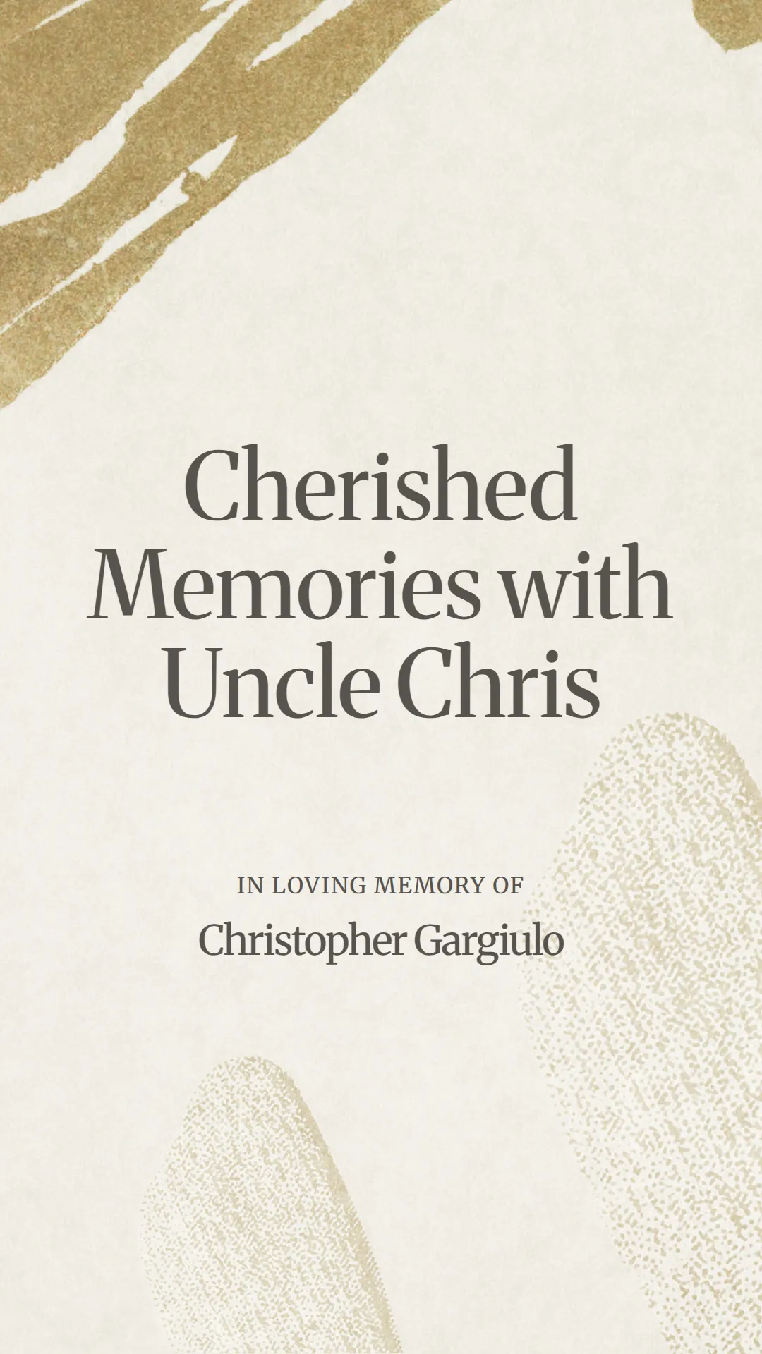 Cherished Memories with Uncle Chris