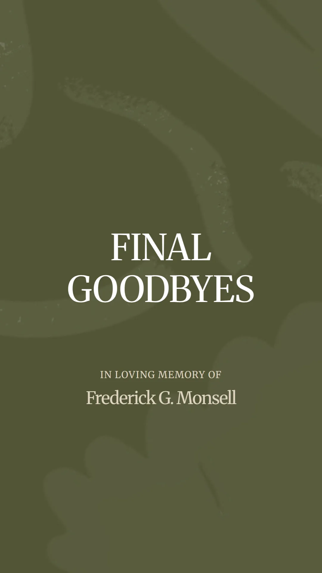A Heartfelt Farewell to Frederick G. Monsell
