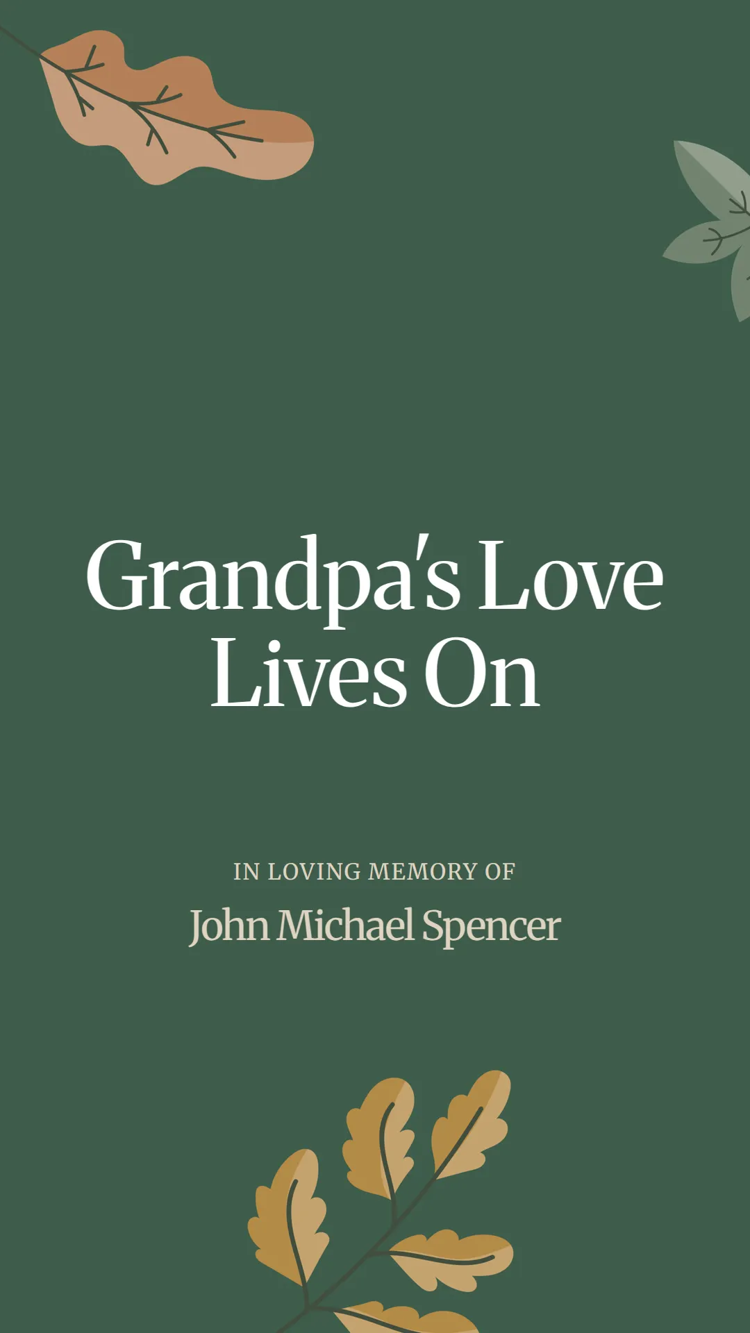 Grandpa's Love Lives On