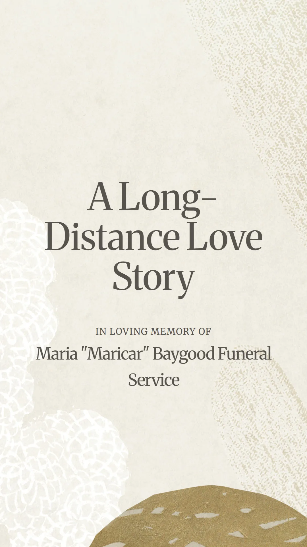 A Long-Distance Love Story