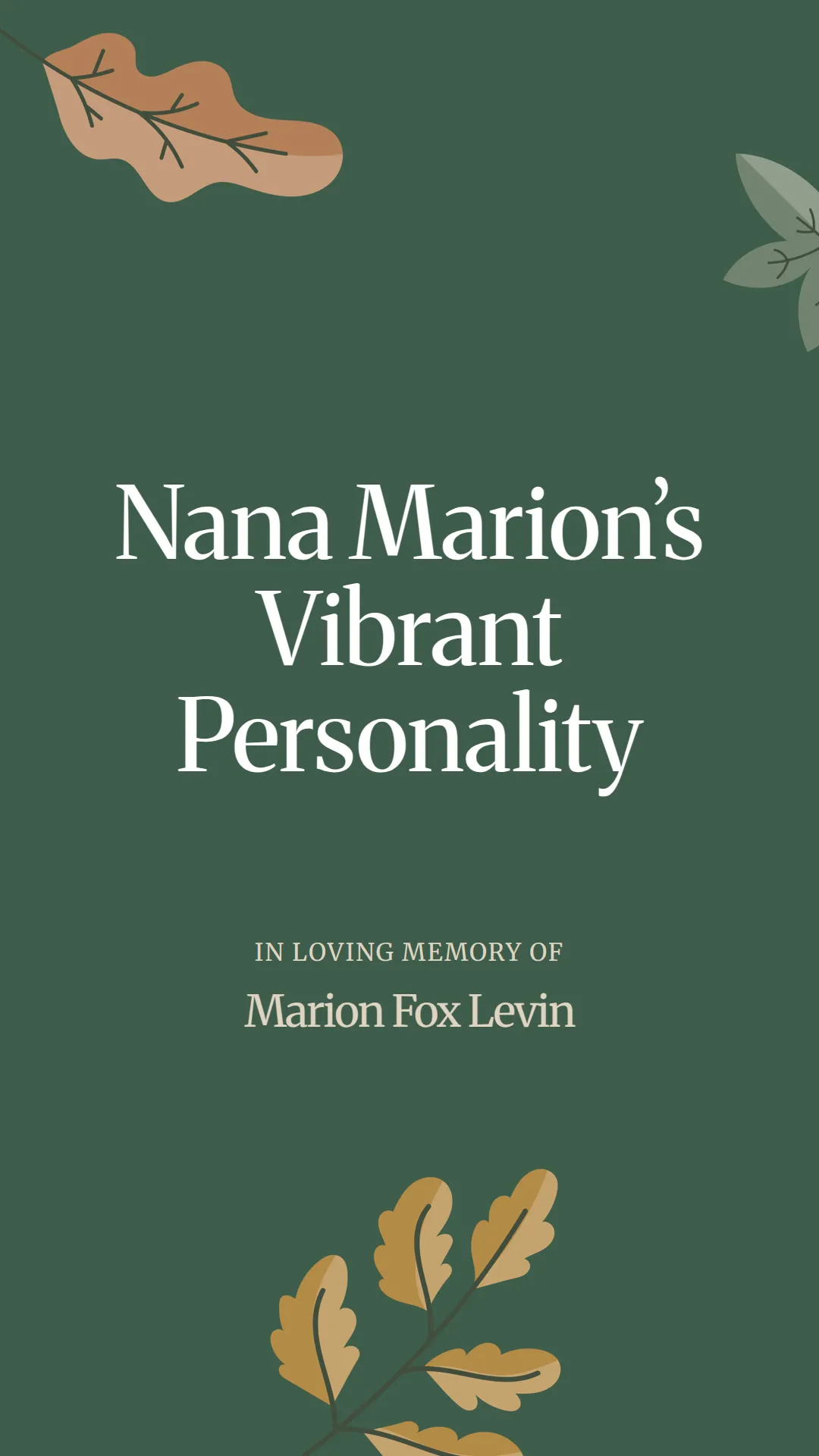 Nana Marion’s Vibrant Personality