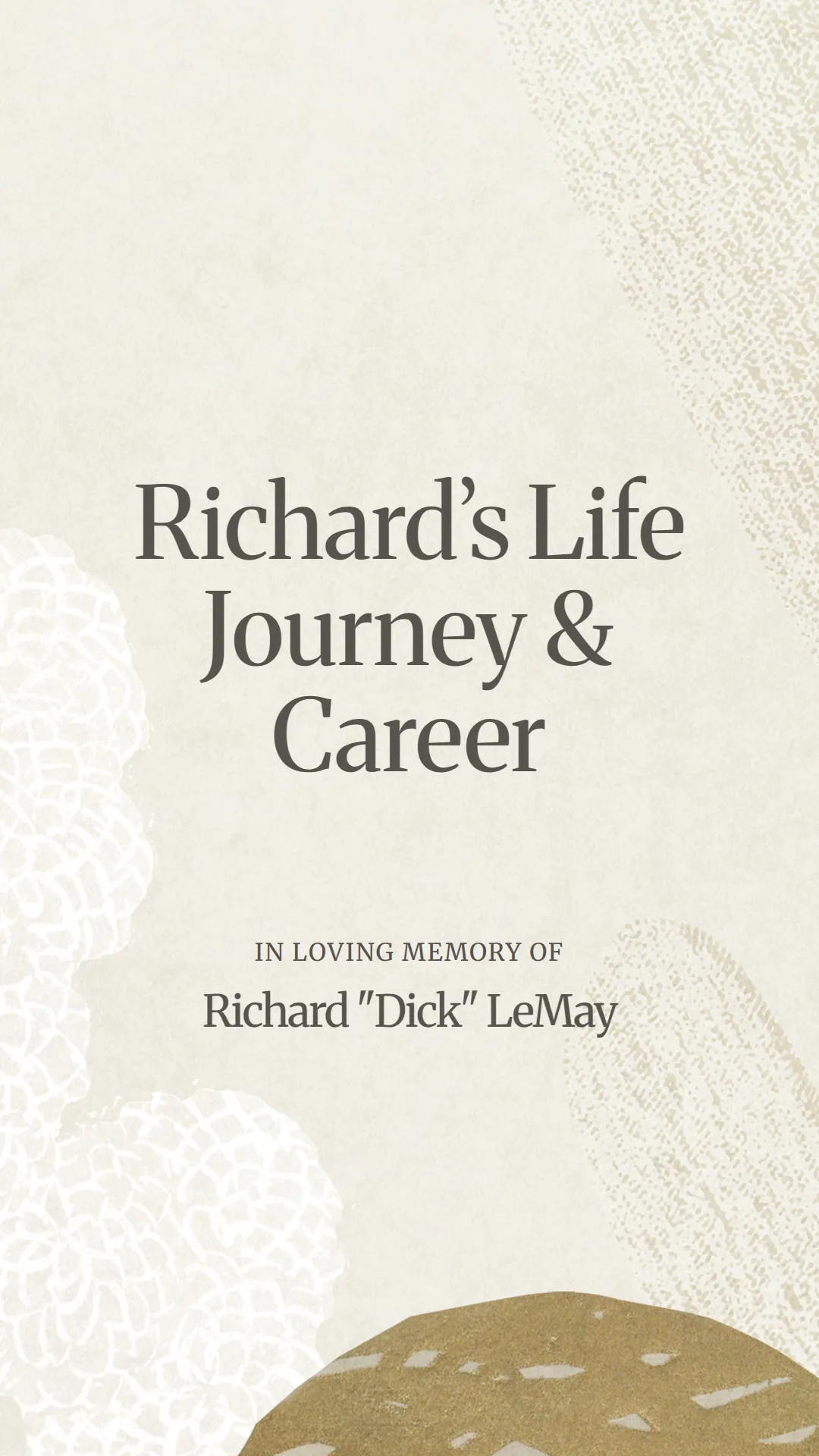 Richard’s Life Journey and Career