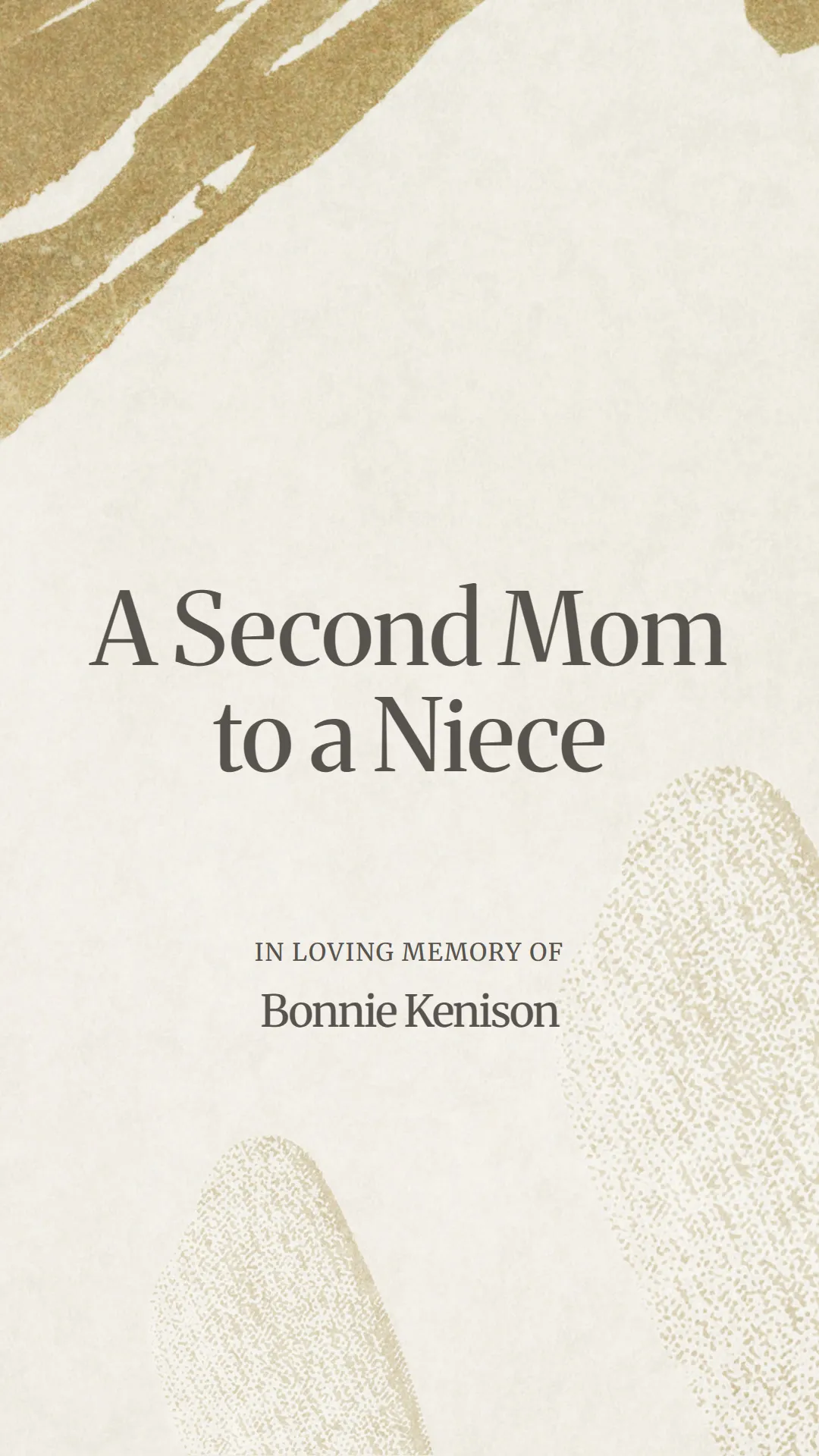 A Second Mom to a Niece