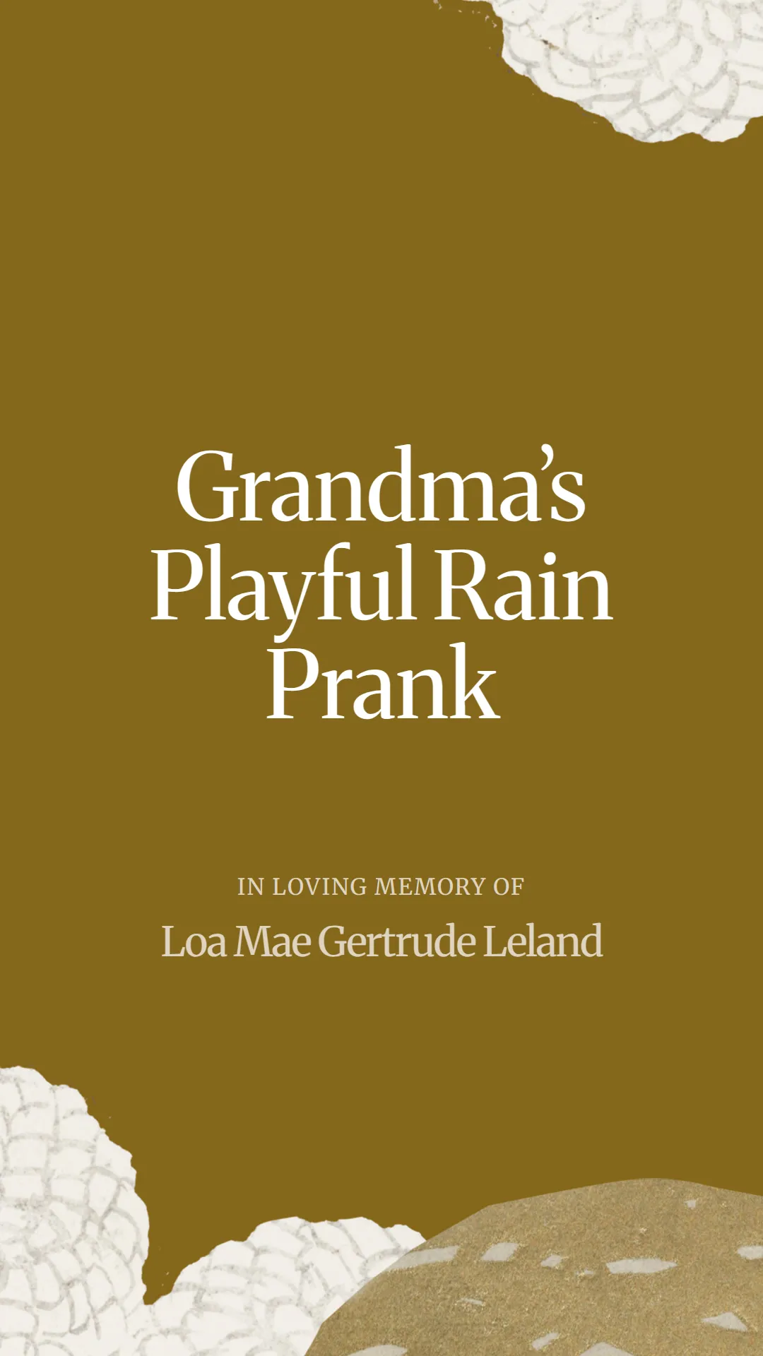 Grandma’s Playful Rain Prank