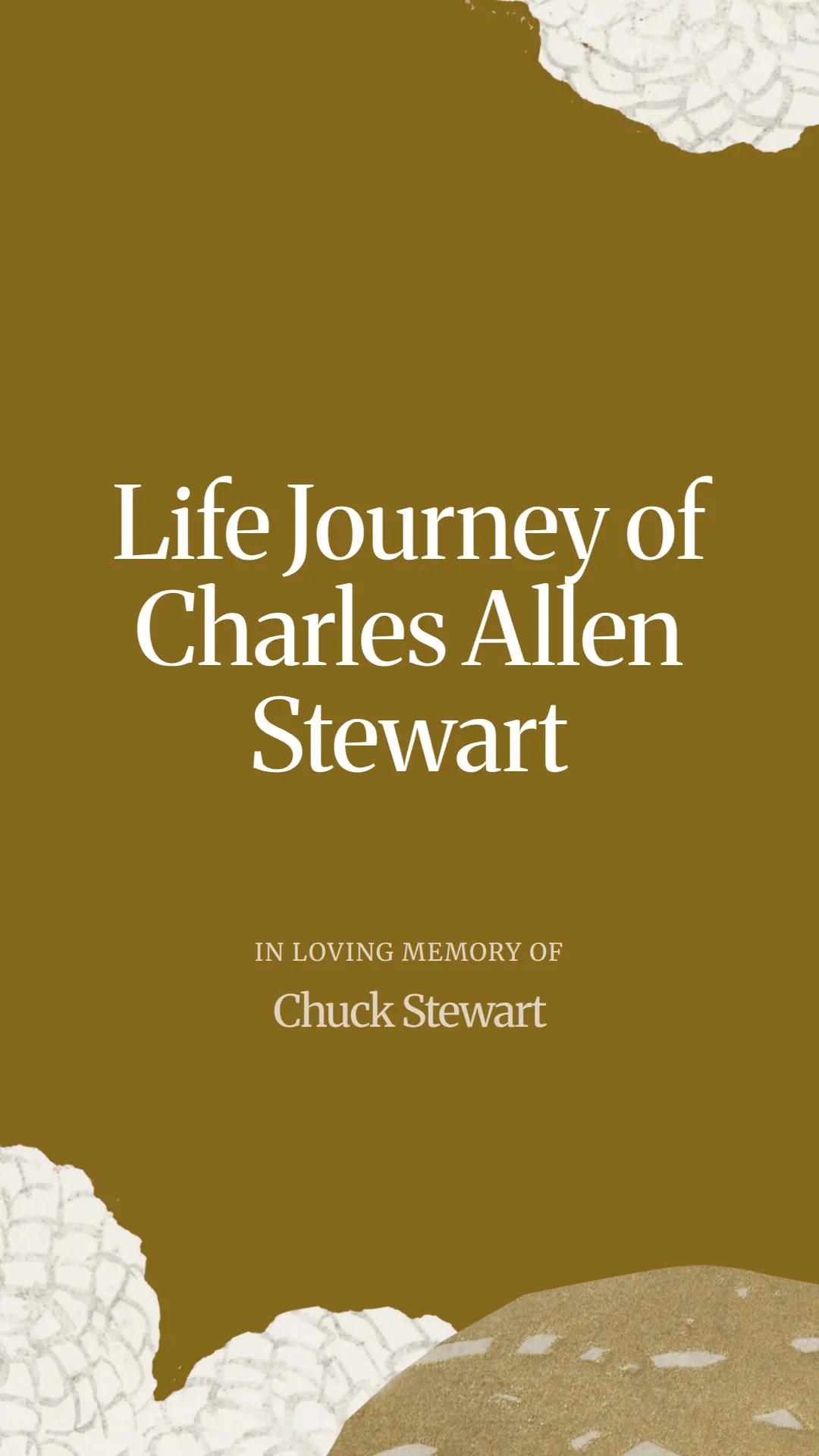 Life Journey of Charles Allen Stewart