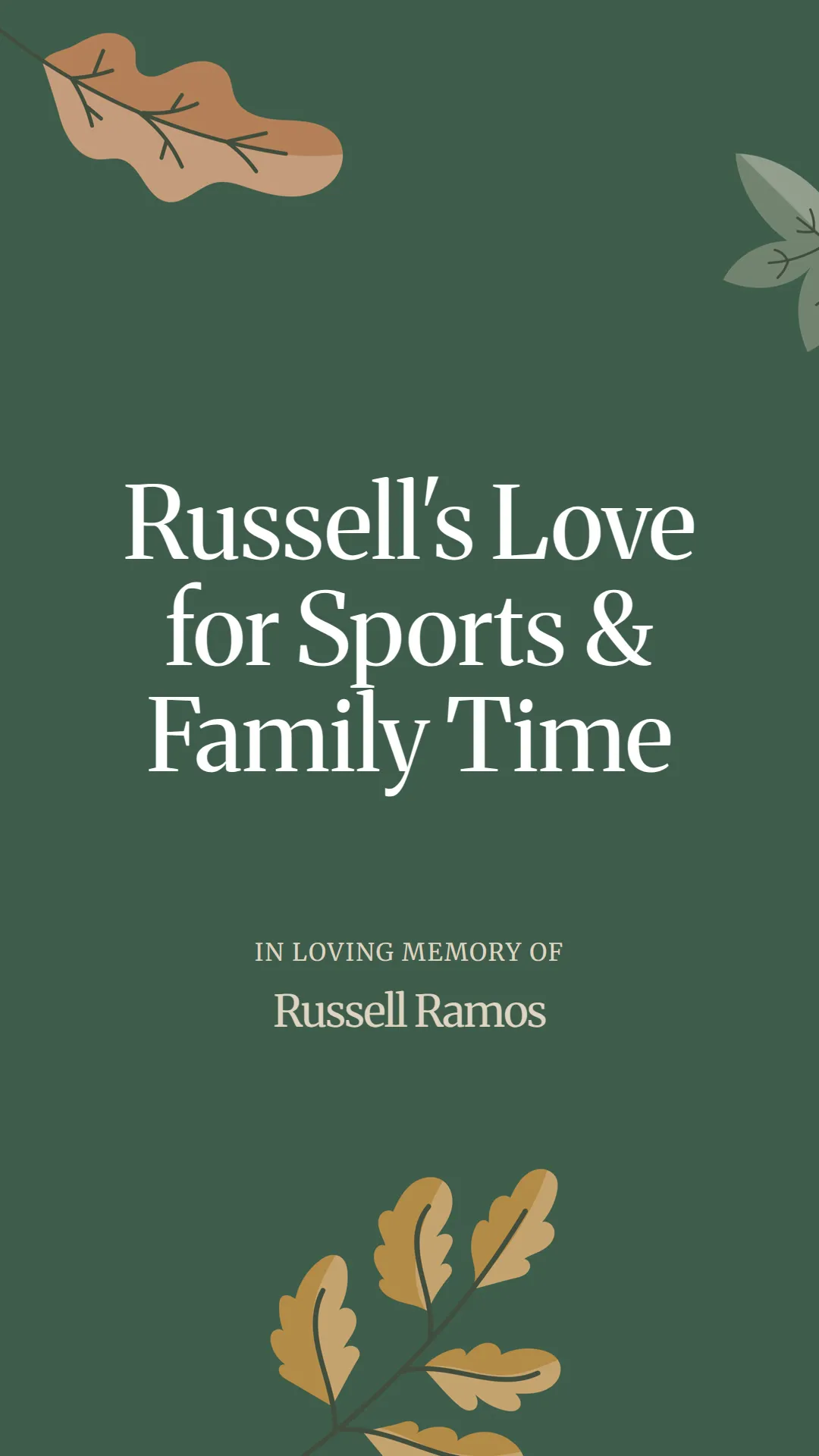 Russell's Love for Sports and Family Time