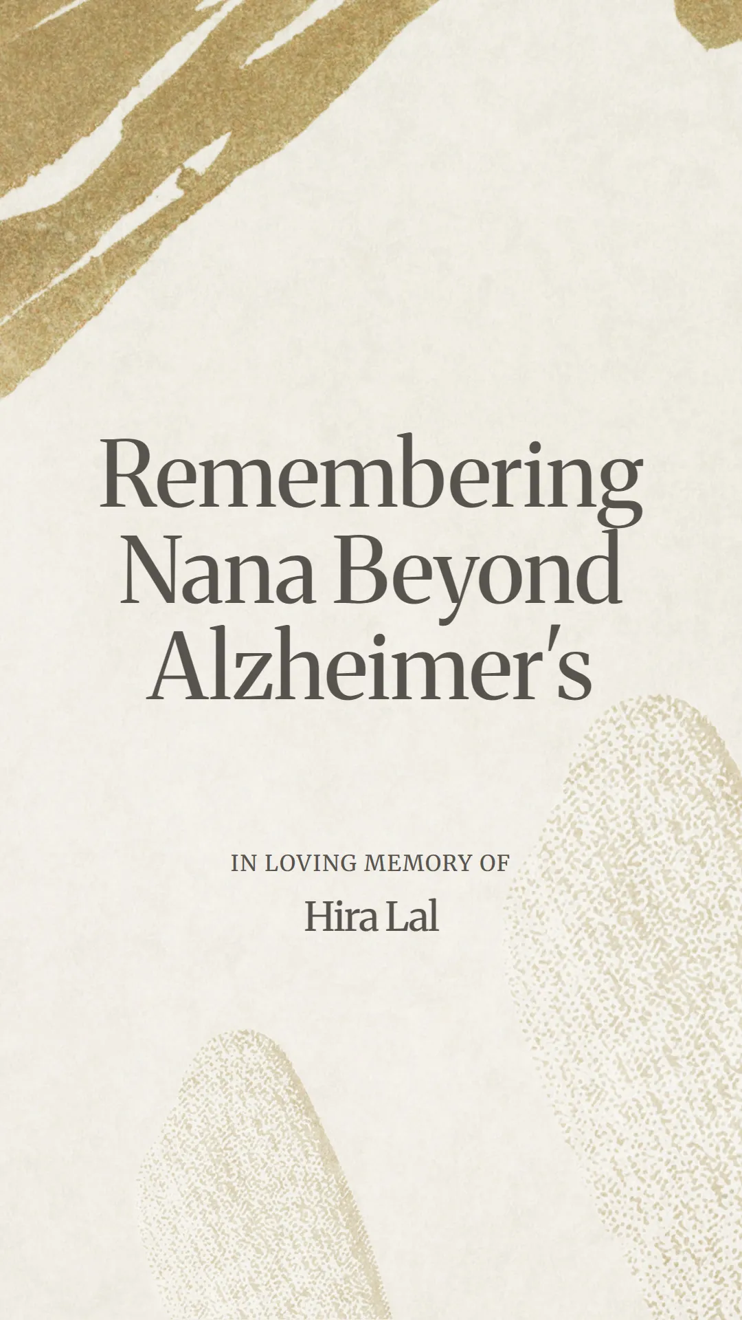 Remembering Nana Beyond Alzheimer's