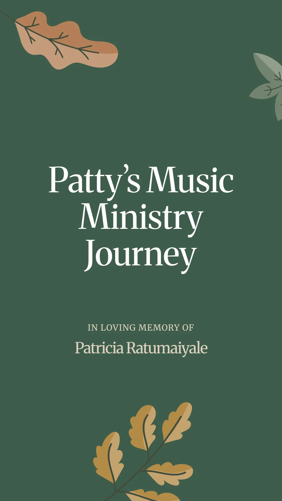 Patty’s Music Ministry Journey