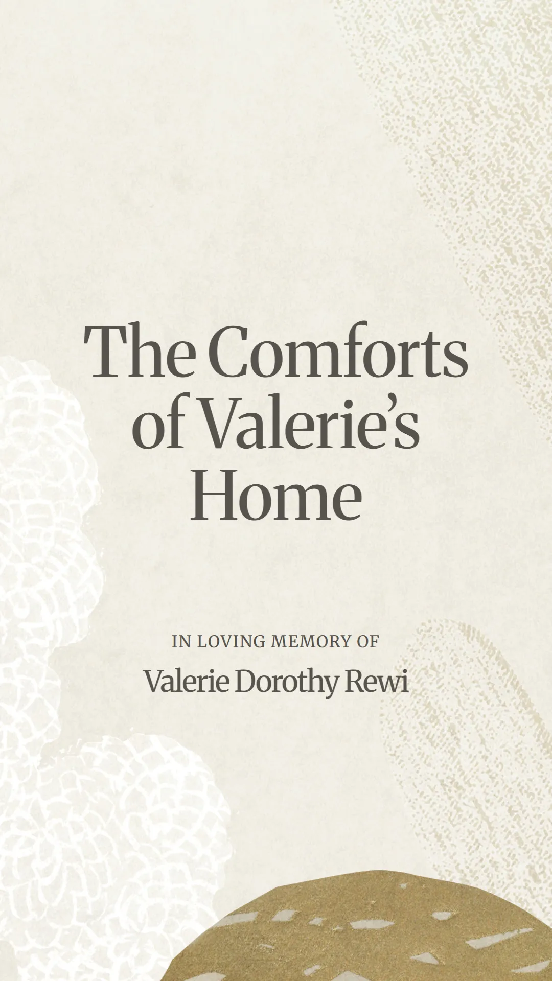 The Comforts of Valerie’s Home