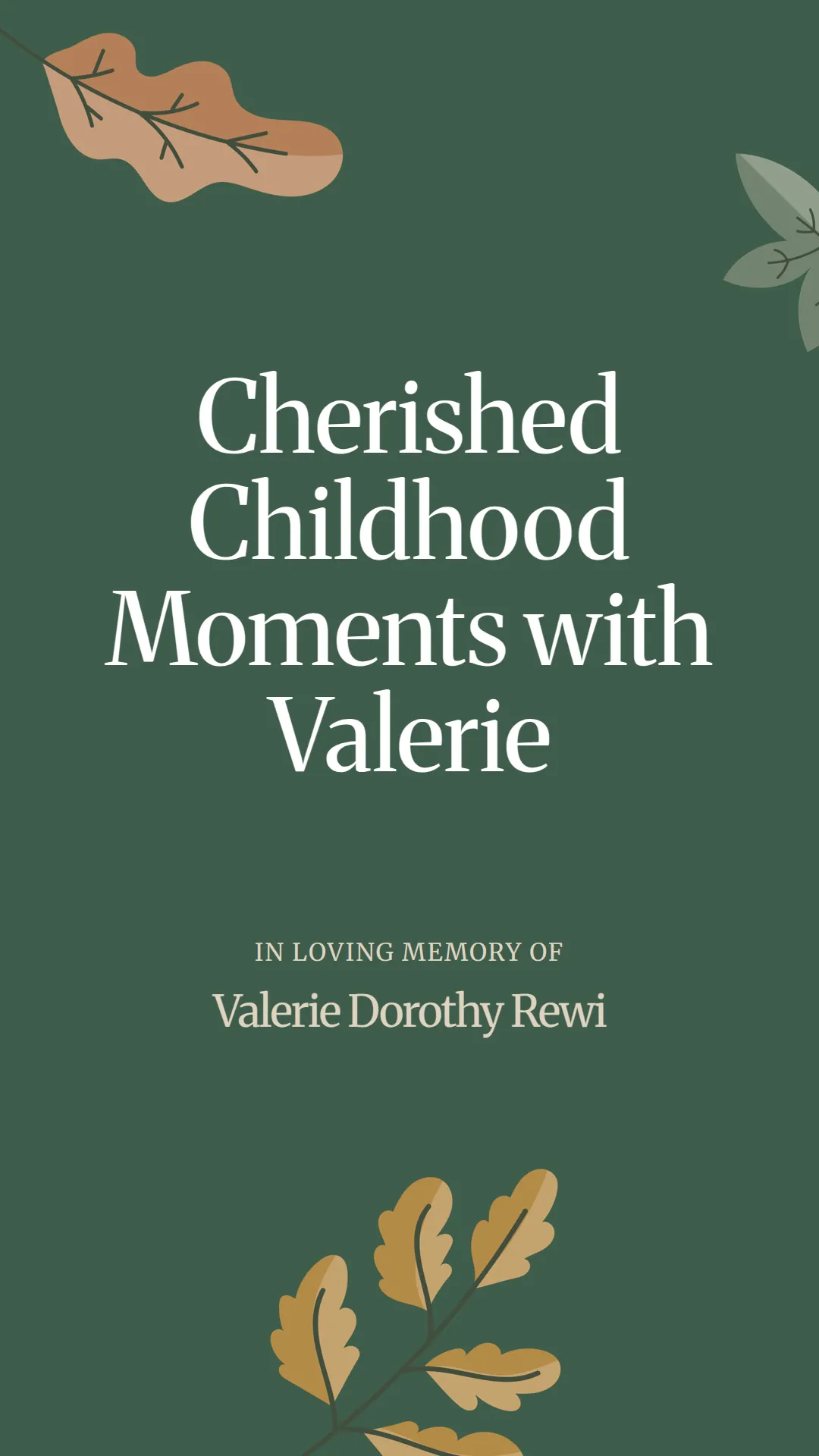 Cherished Childhood Moments with Valerie