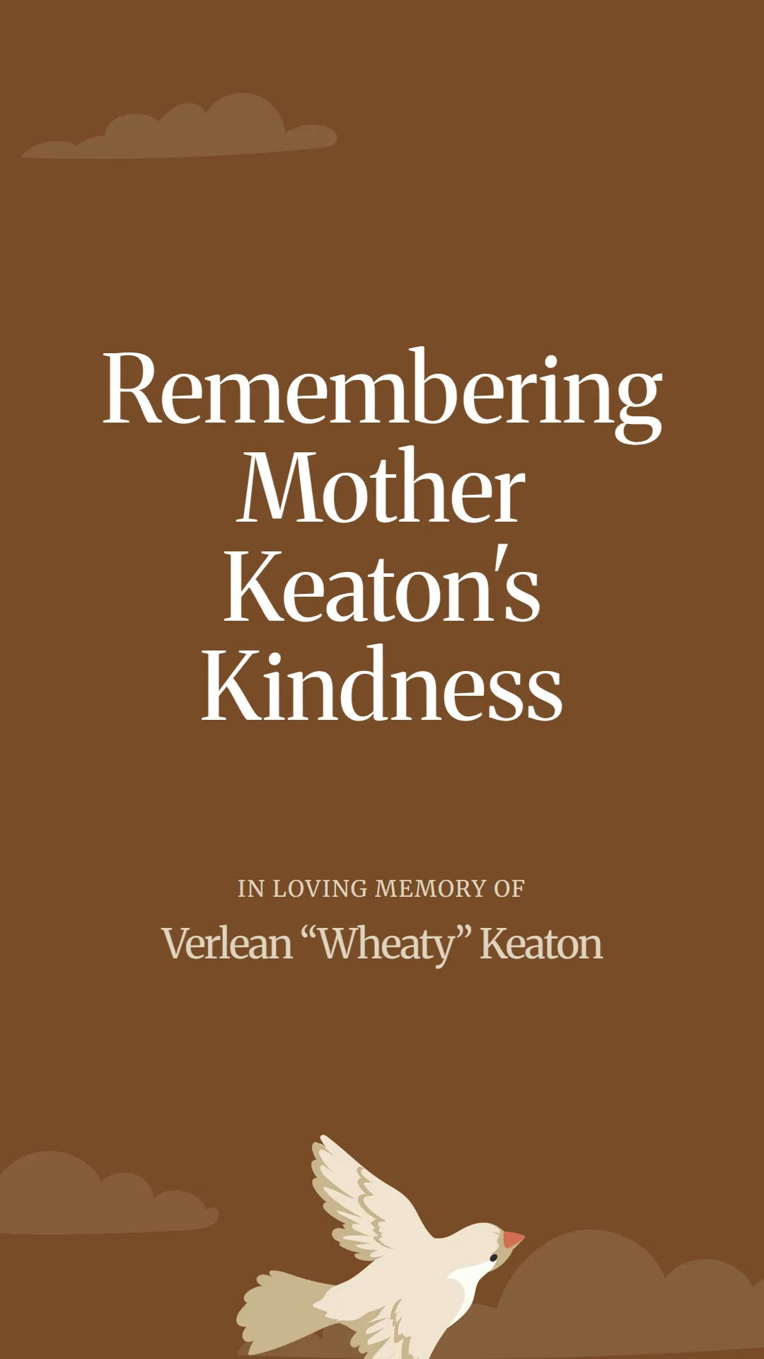 Remembering Mother Keaton's Kindness