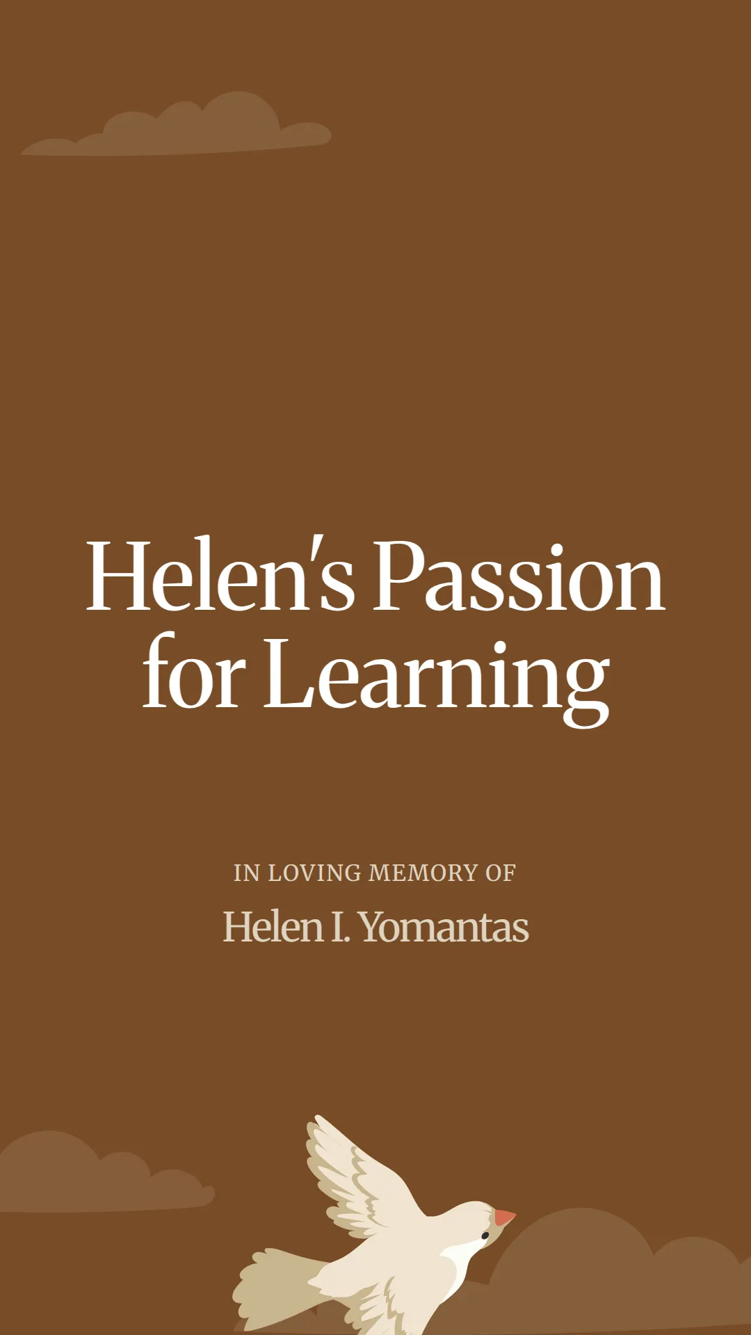 Helen's Passion for Learning