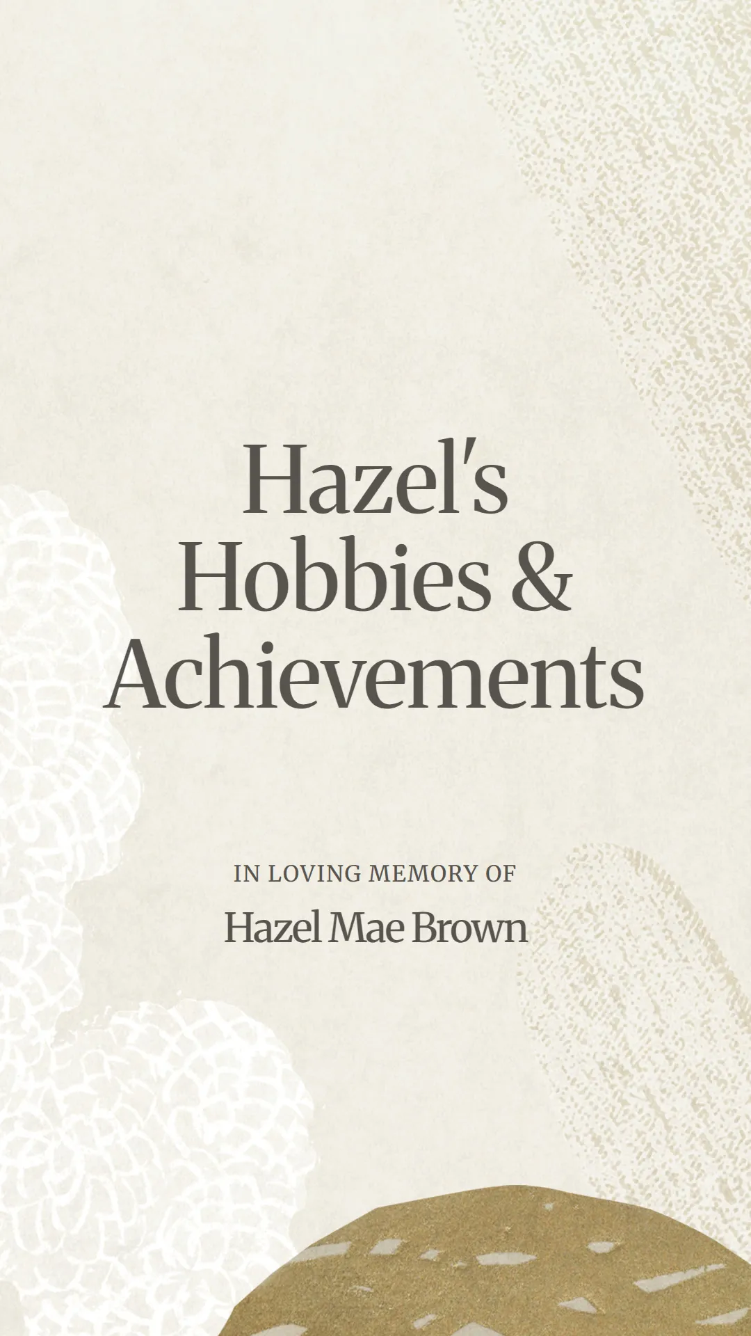 Hazel's Hobbies and Achievements