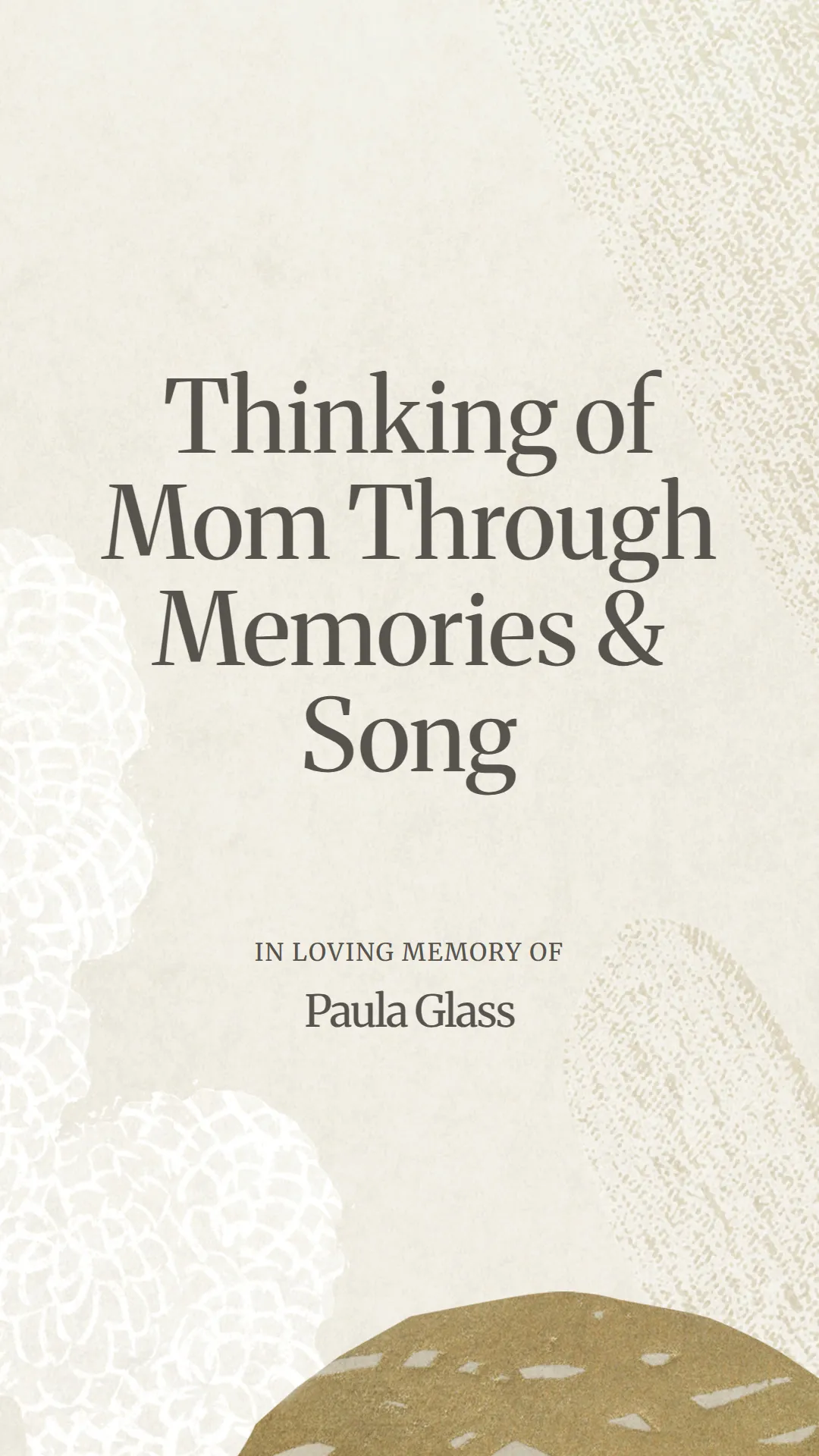 Thinking of Mom Through Memories and Song