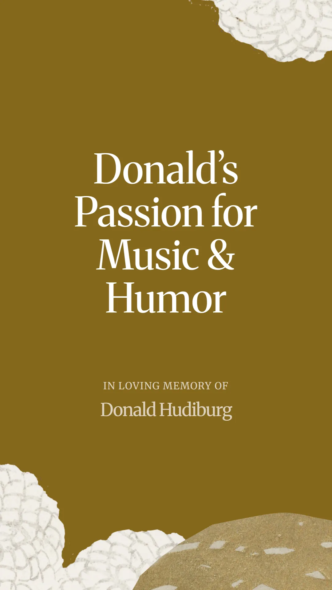 Donald’s Passion for Music and Humor