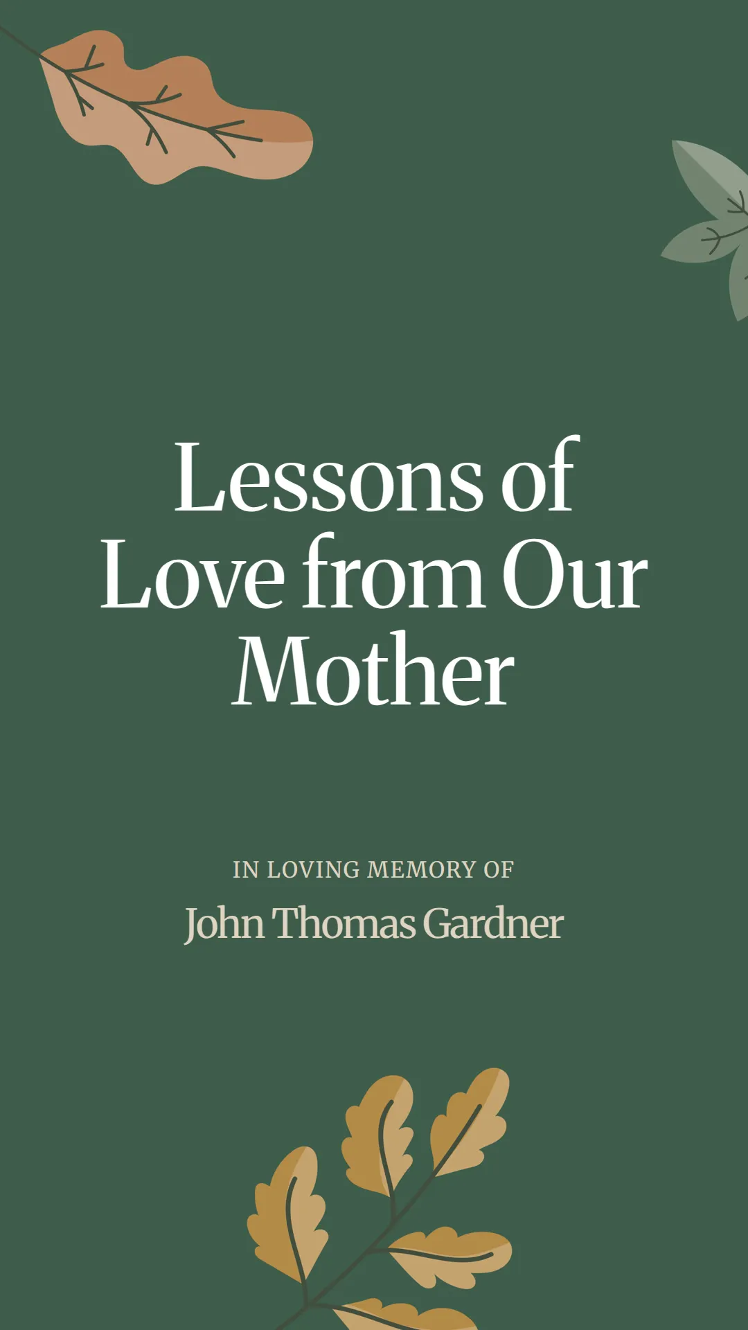 Lessons of Love from Our Mother