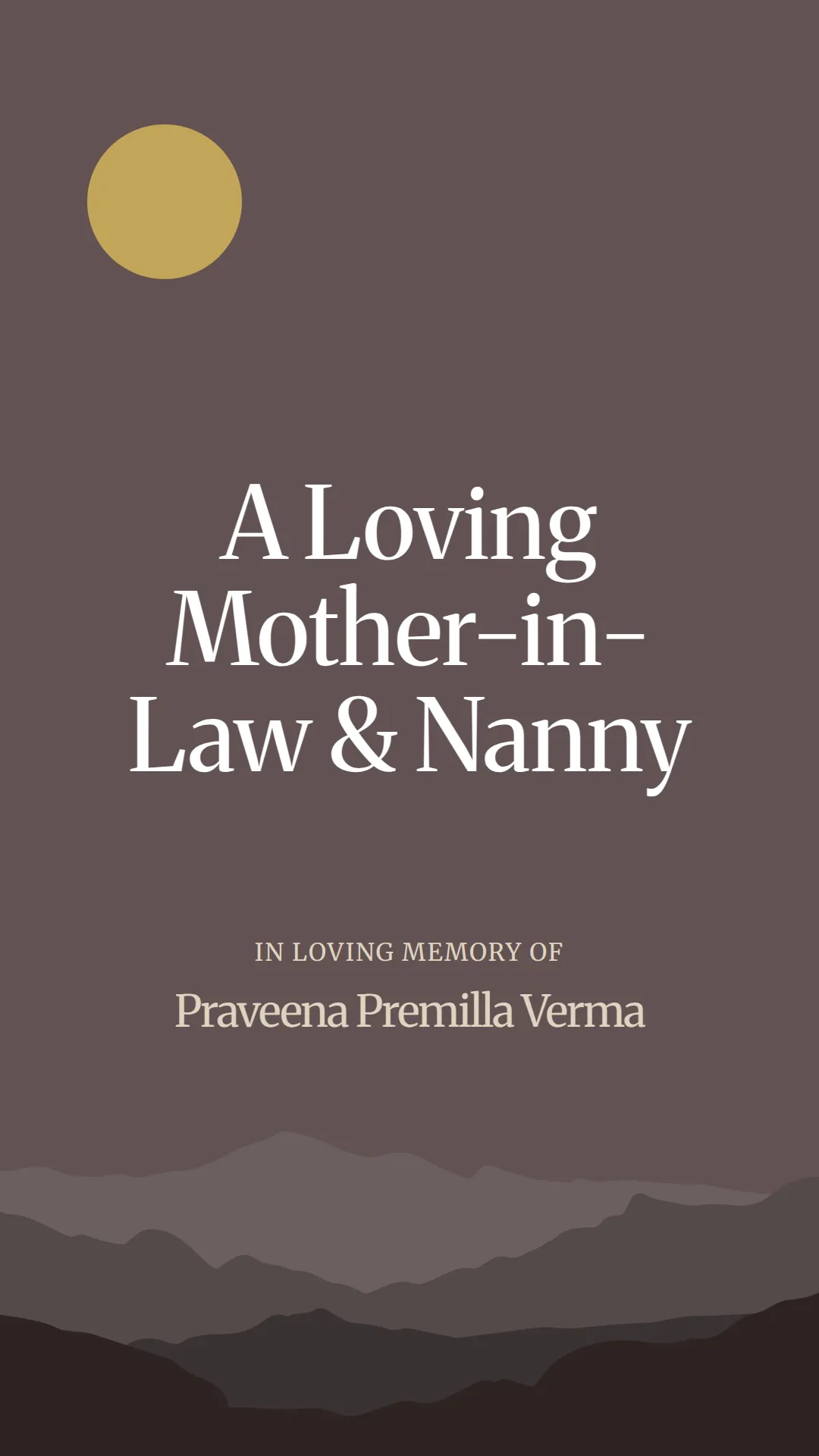 A Loving Mother-in-Law and Nanny