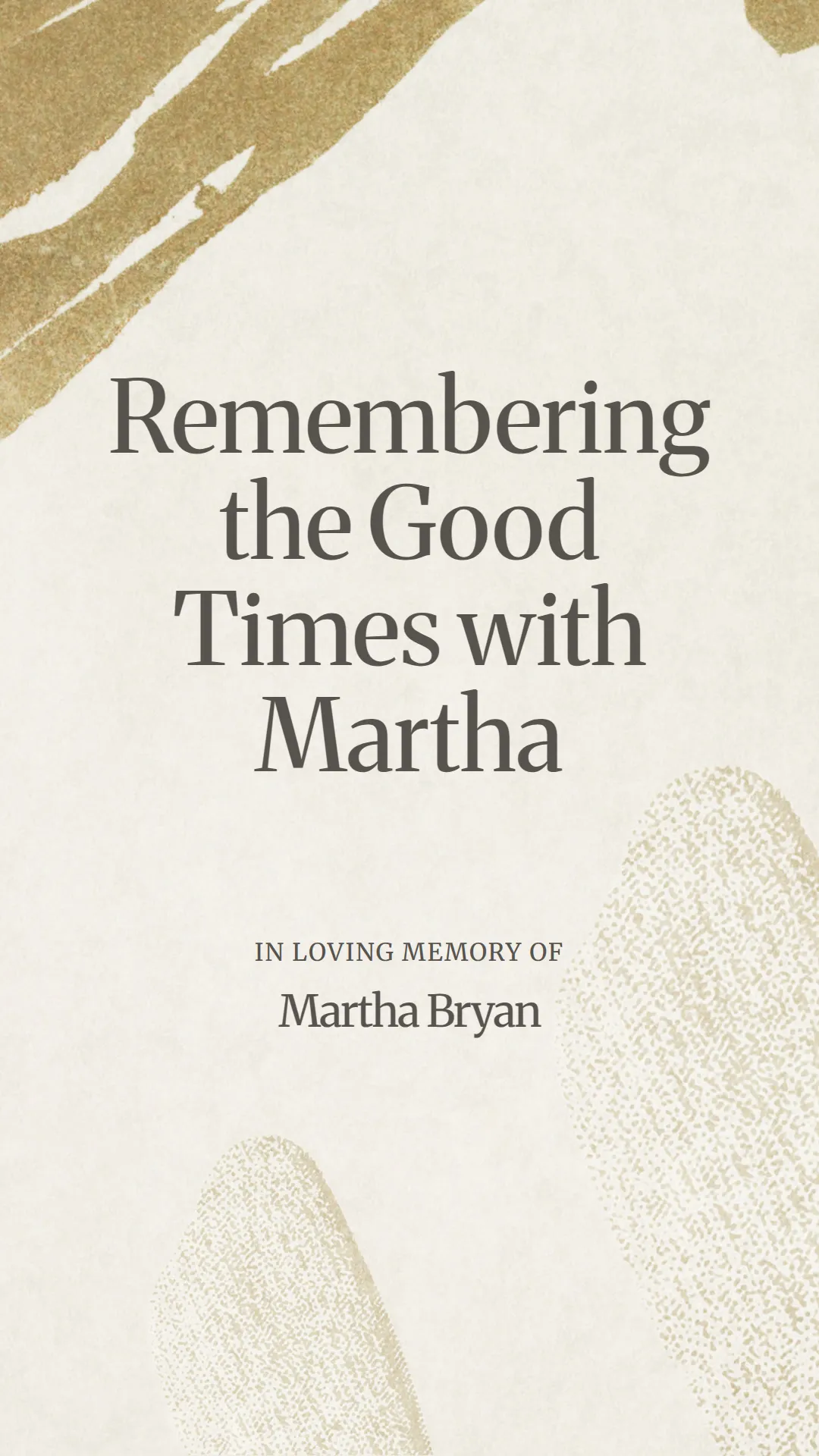 Remembering the Good Times with Martha