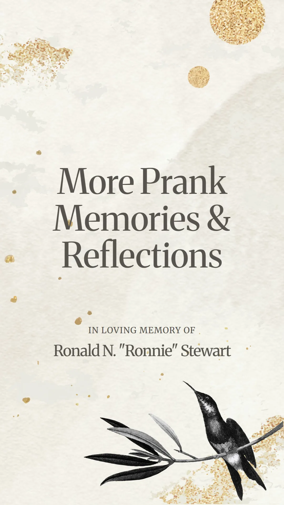 More Prank Memories and Reflections