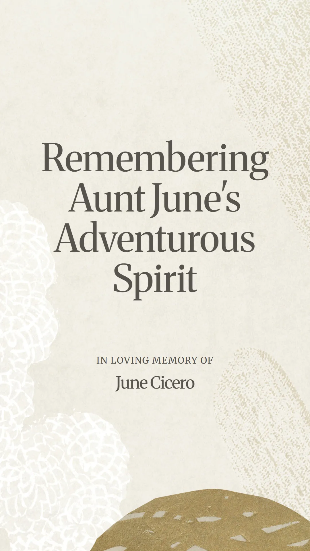 Remembering Aunt June's Adventurous Spirit
