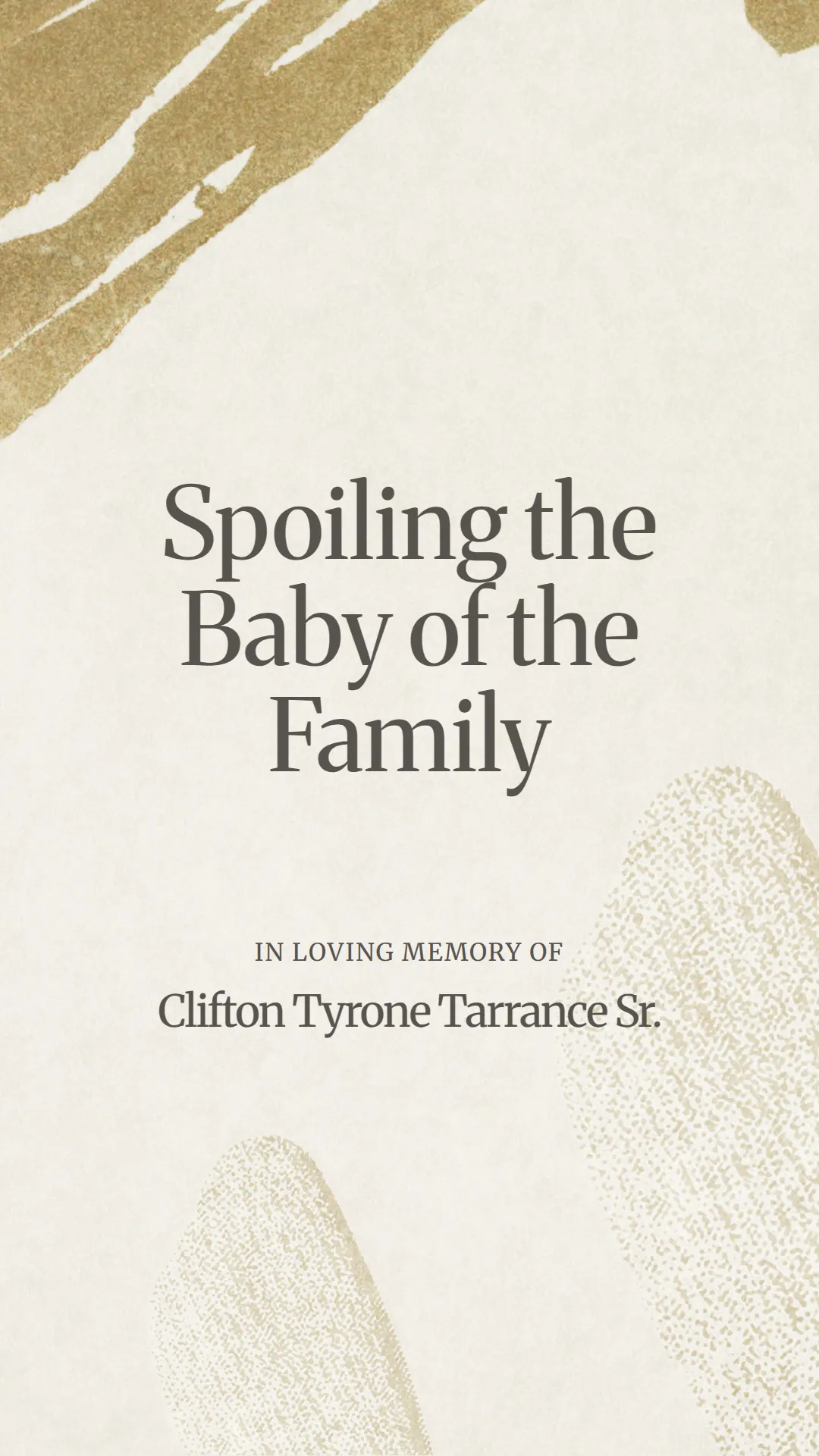 Spoiling the Baby of the Family