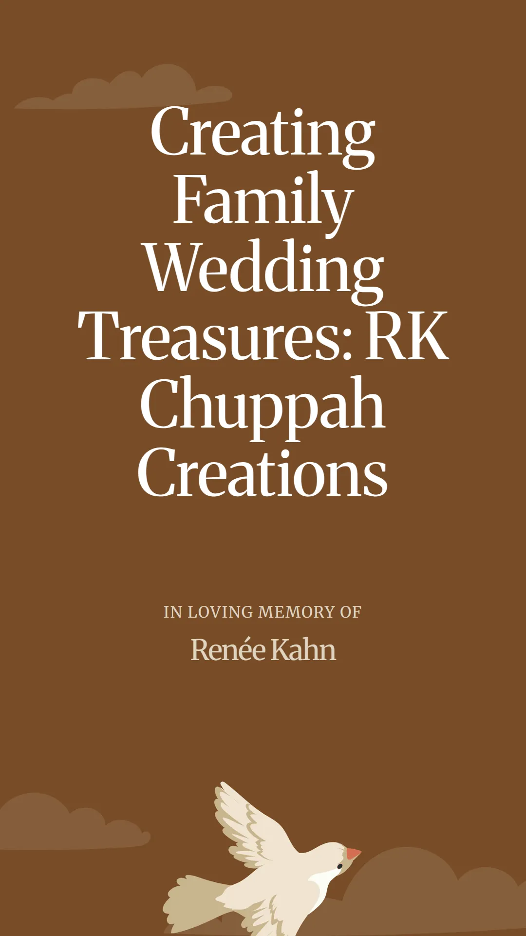 Creating Family Wedding Treasures: RK Chuppah Creations