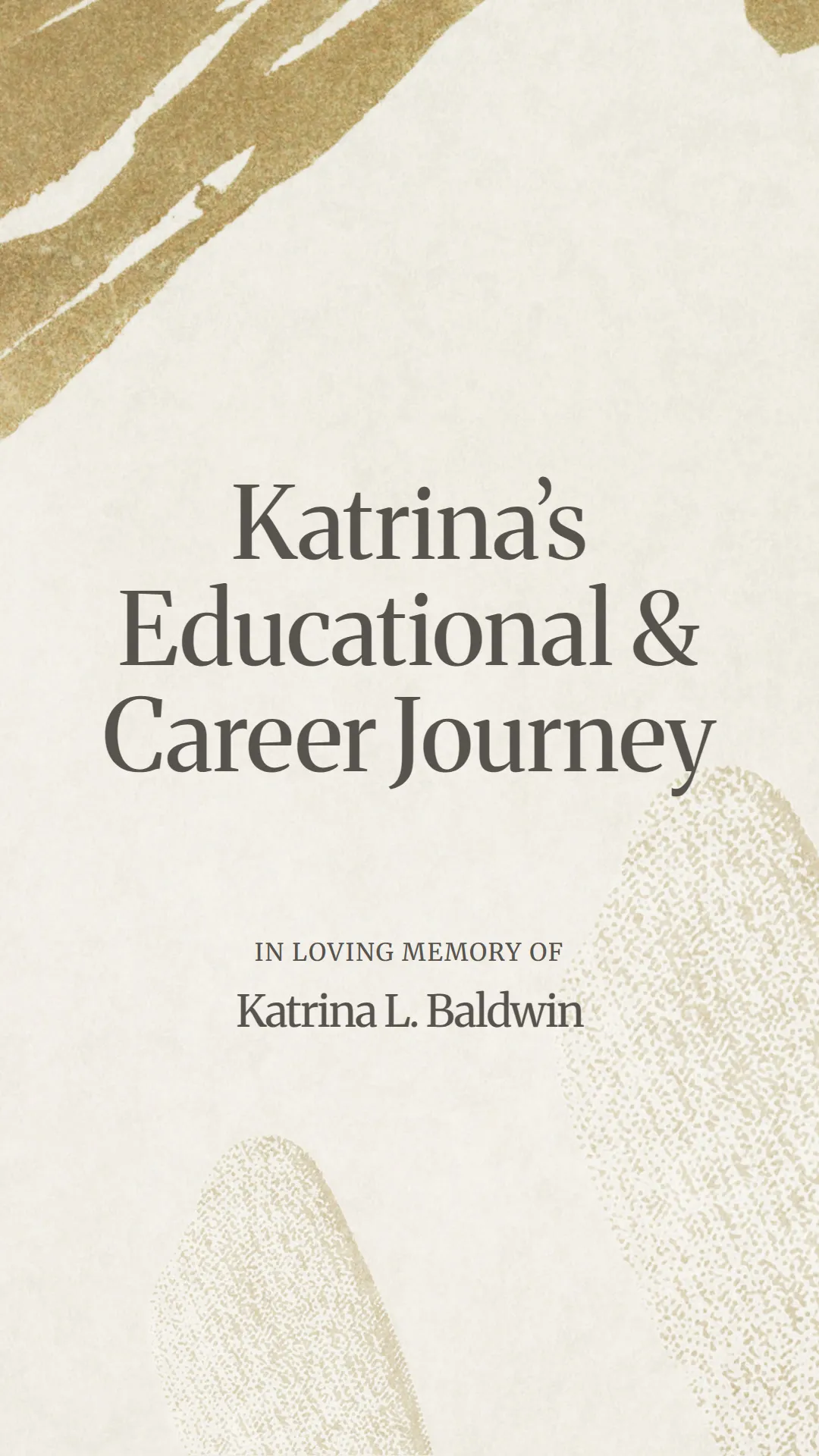 Katrina’s Educational and Career Journey