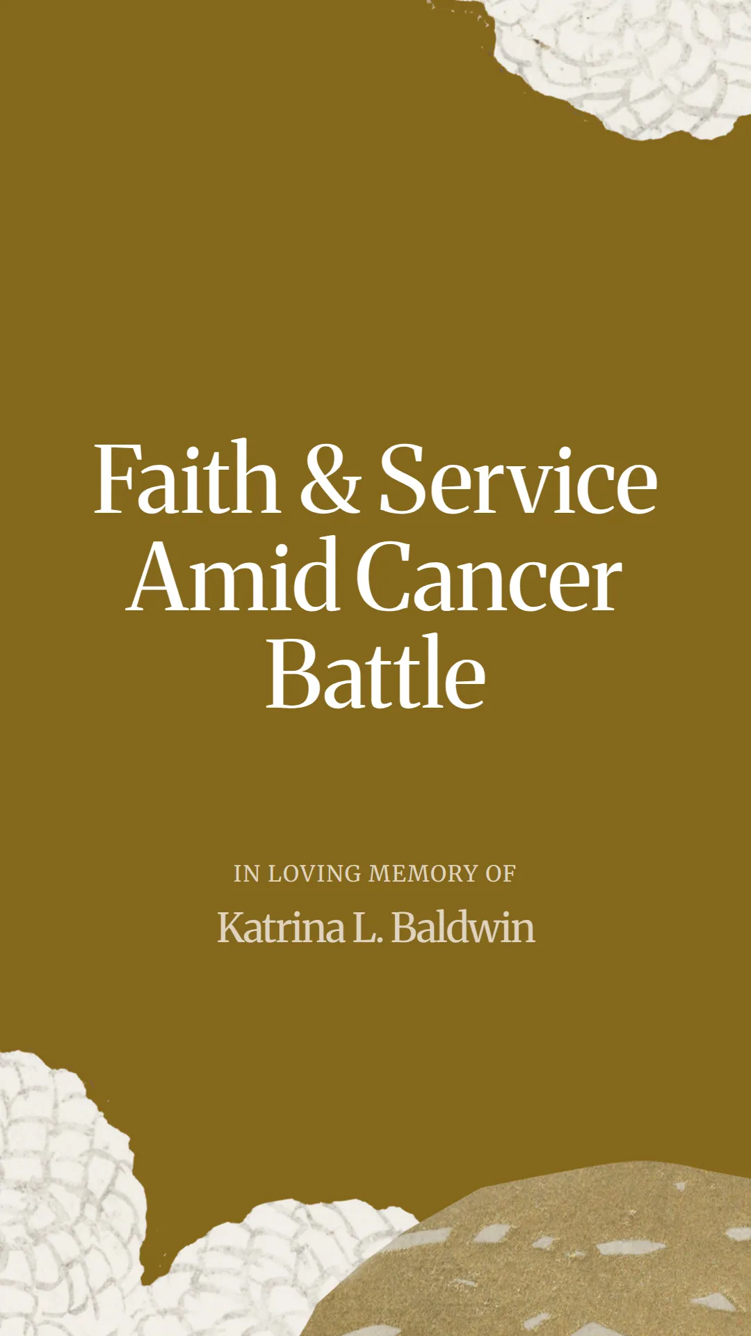 Faith and Service Amid Cancer Battle